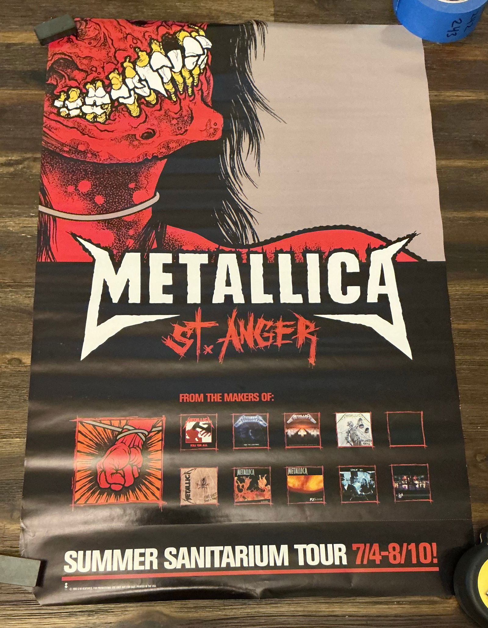 2003 Metallica Promotional Record Store Music Poster Double Sided (1 of 4)