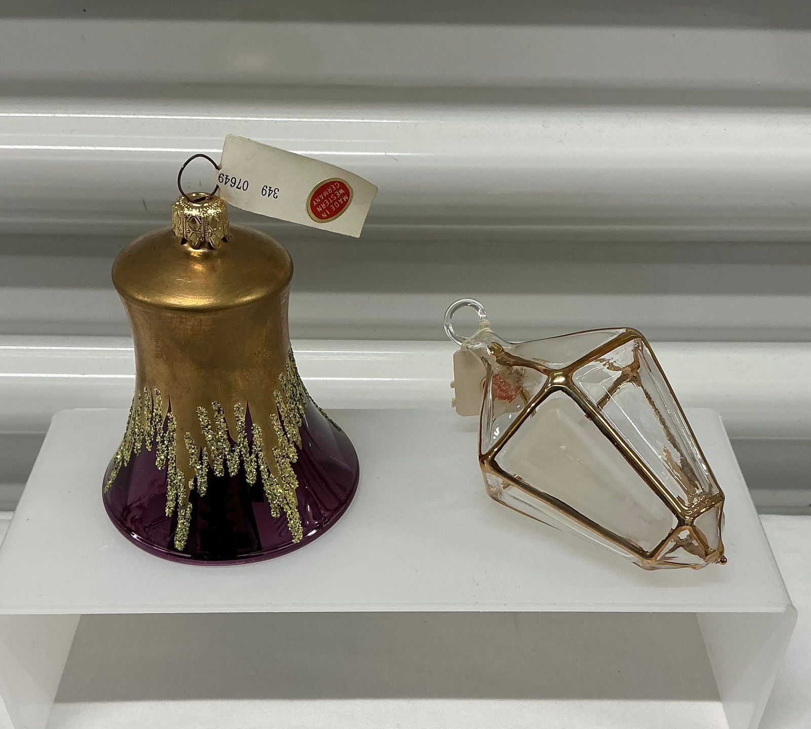 Western Germany Vintage Macys Ornaments: 4 inches