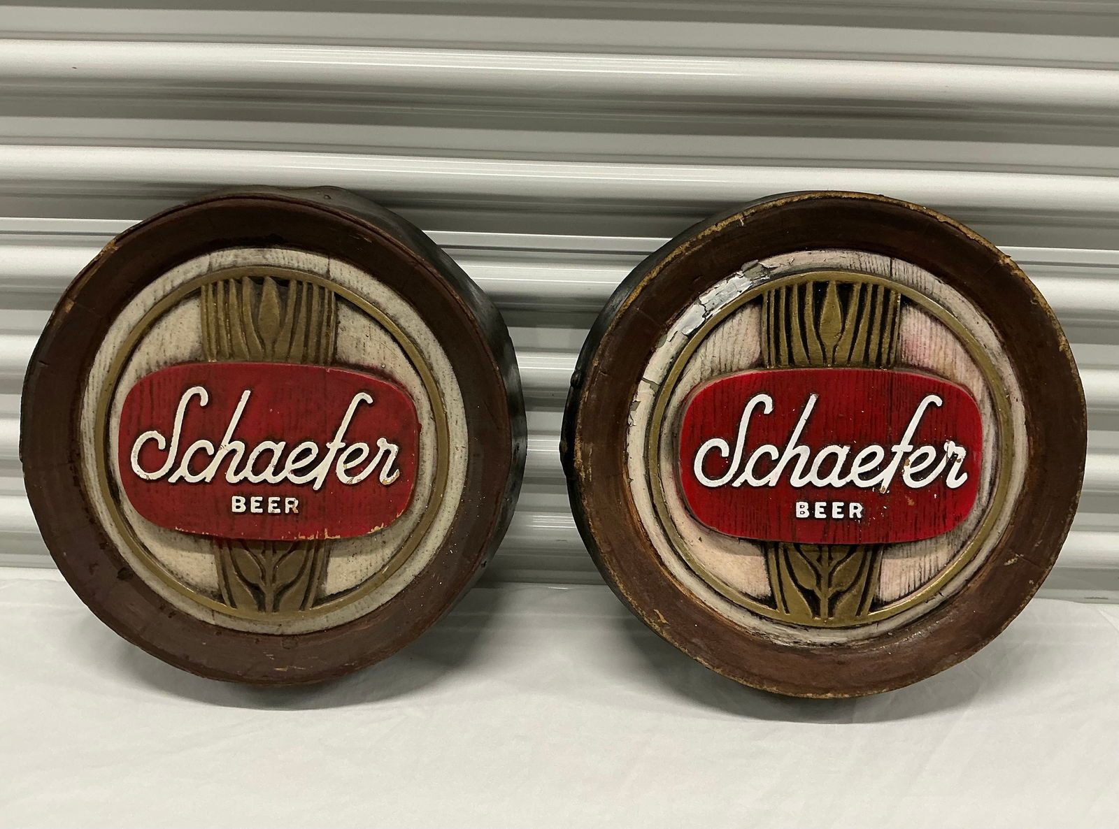 Pair of Vintage Schaefer Beer Signs (1 of 5)