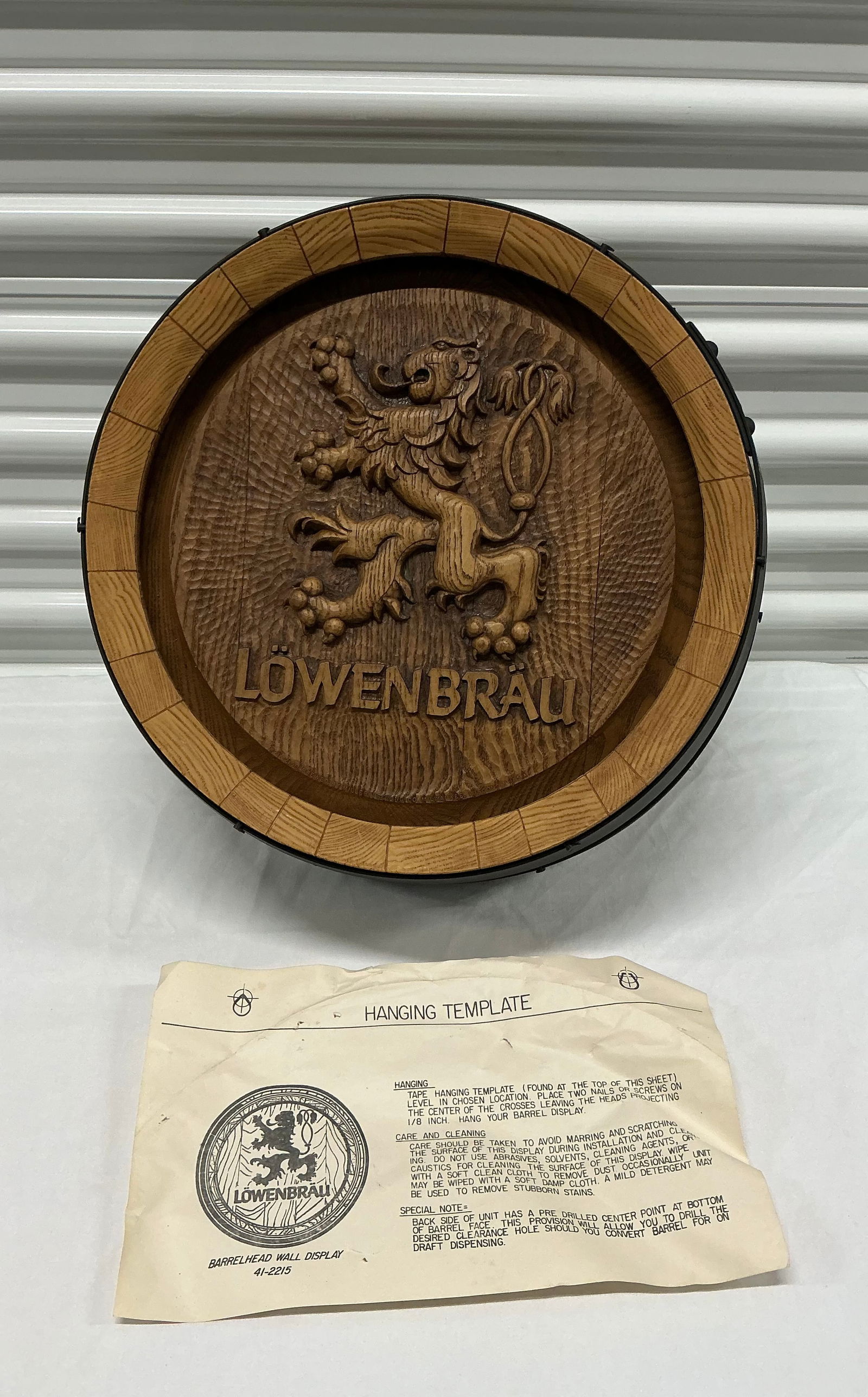 Vintage Lowenbrau Beer Barrel Sign (1 of 5)