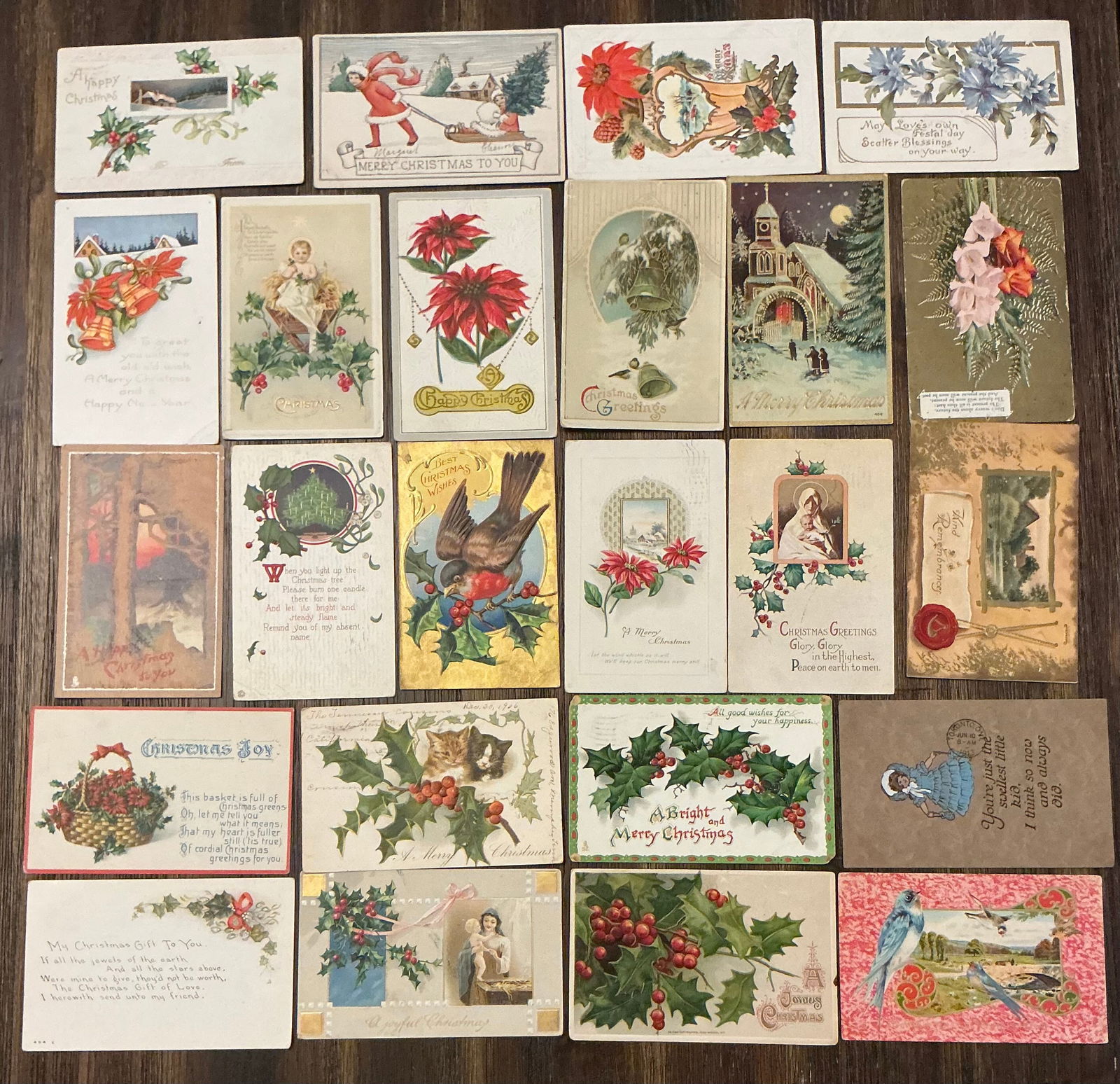 Antique Postcards: All stamped, most Christmas
