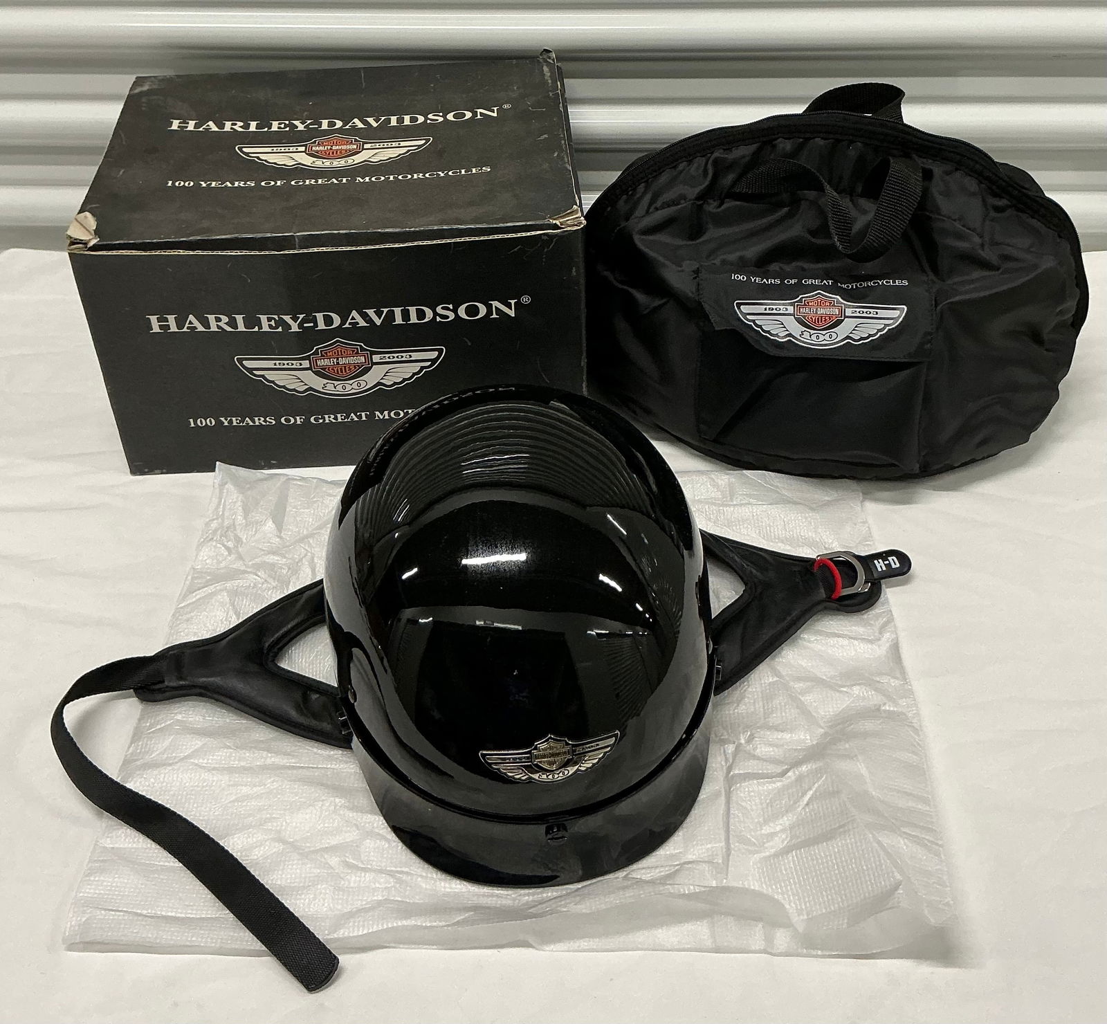 Harley Davidson Helmet With Bag & Box (1 of 5)