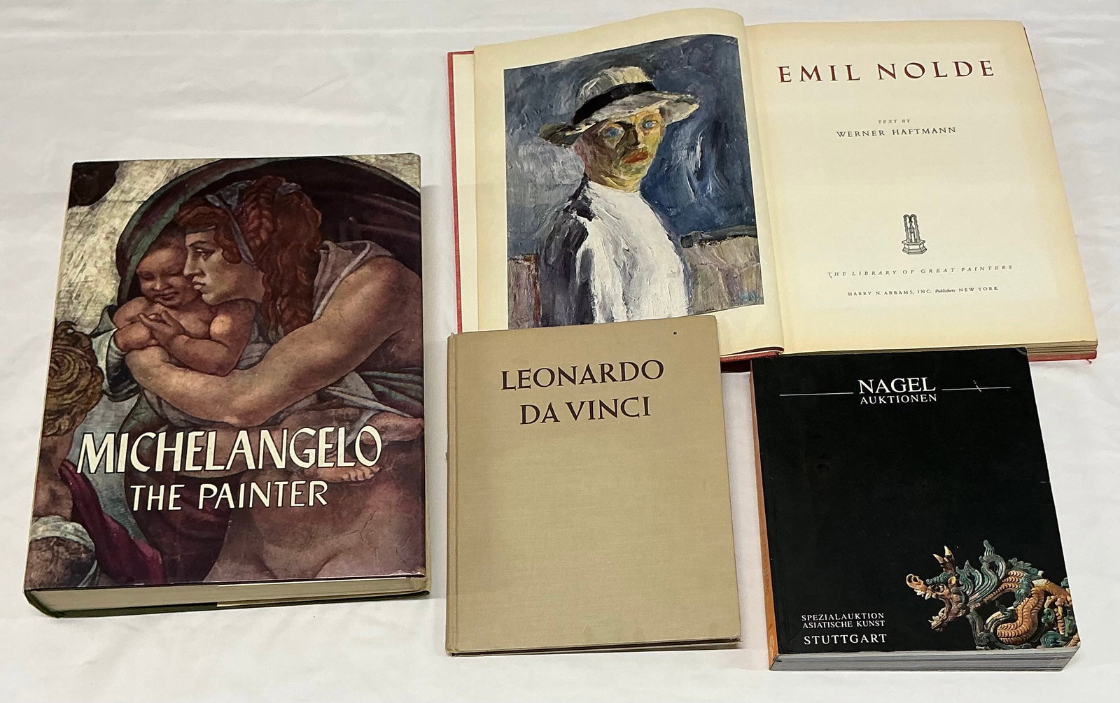 Vintage Art Books Davinci Michelangelo: Nagel Asian Art Catalogue Stuttgart Germany