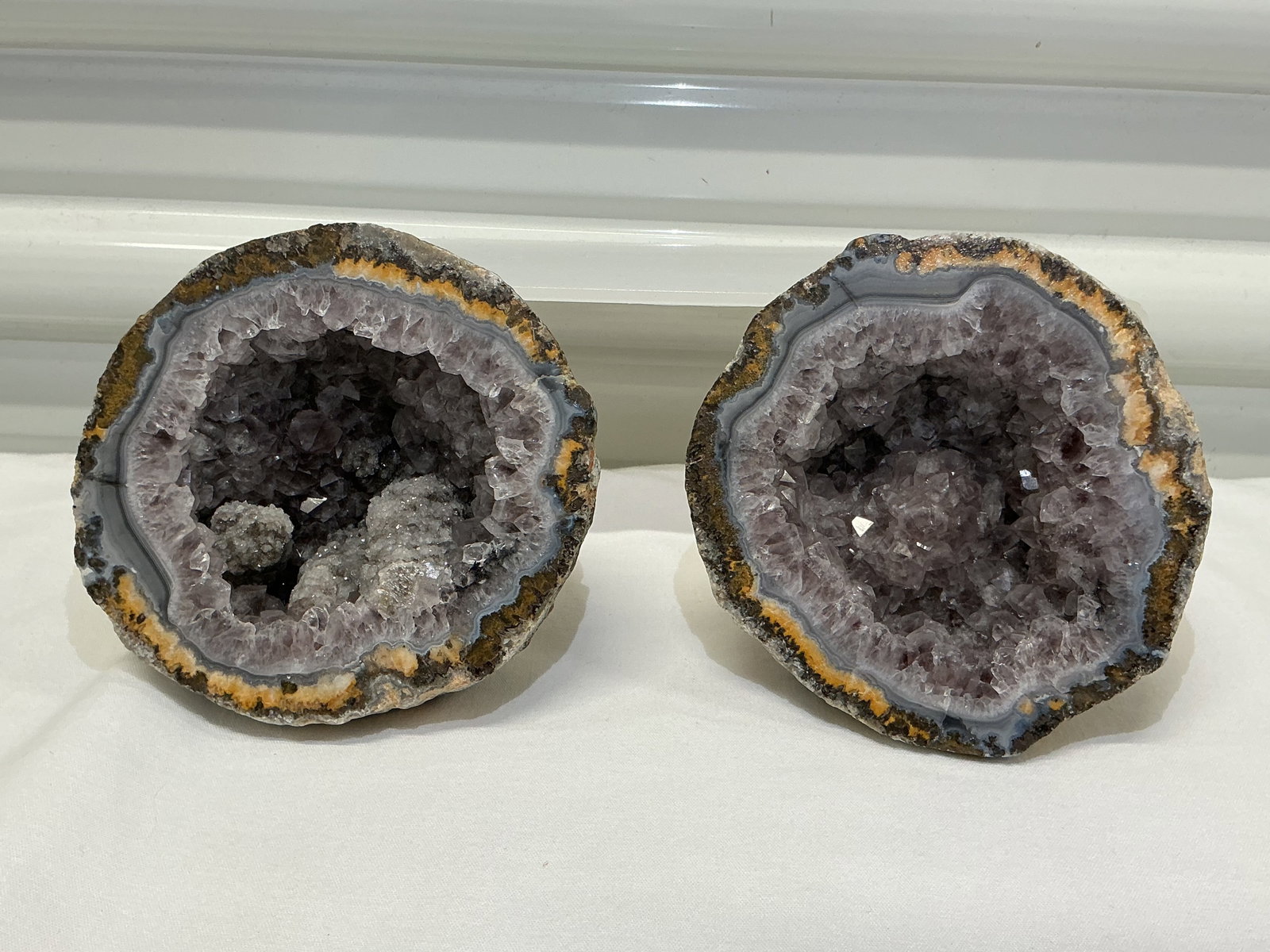 Amethyst Geode: 4 inches across