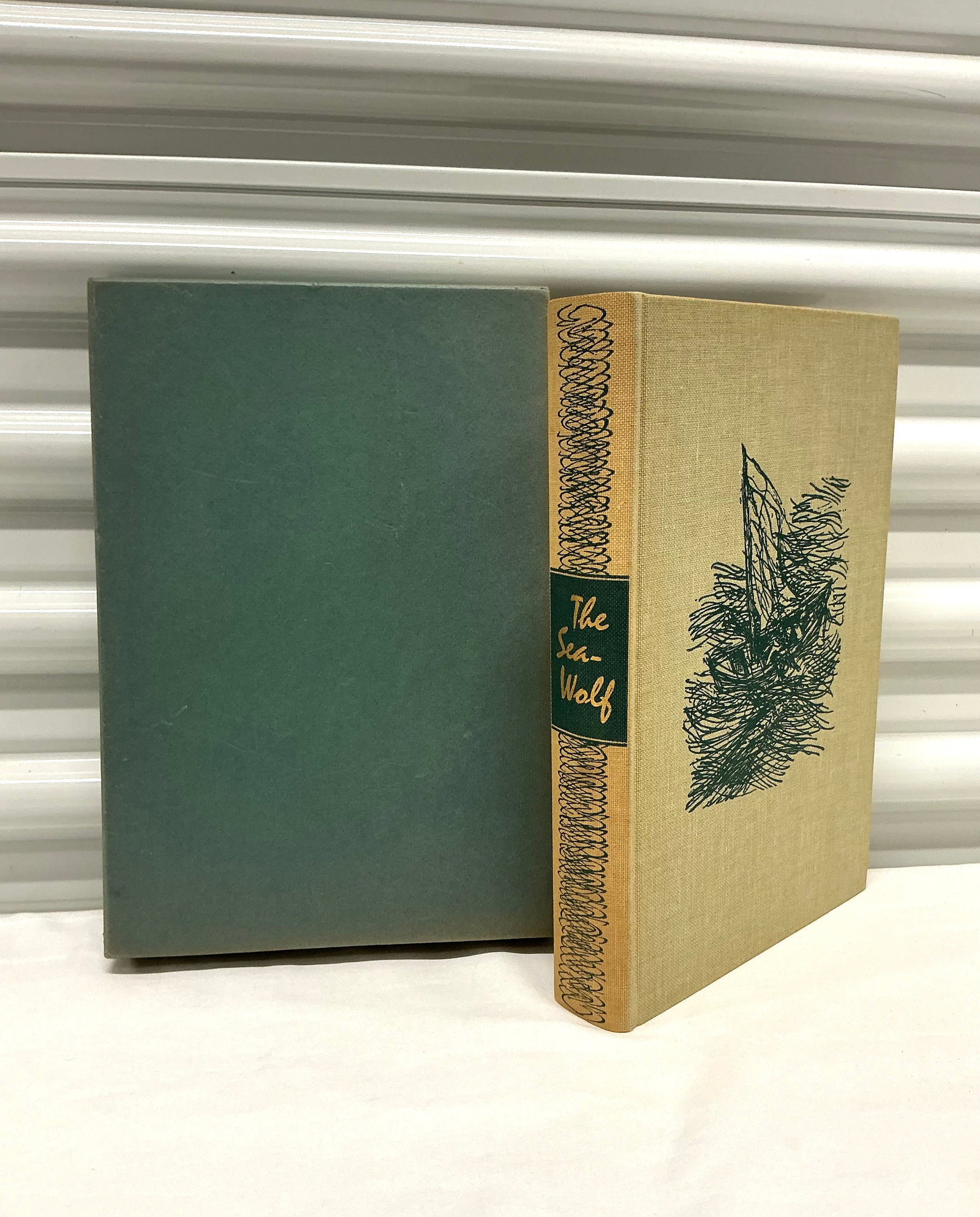 1961 Jack London Sea Wolf Hard Cover With Slipcase: Heritage Press