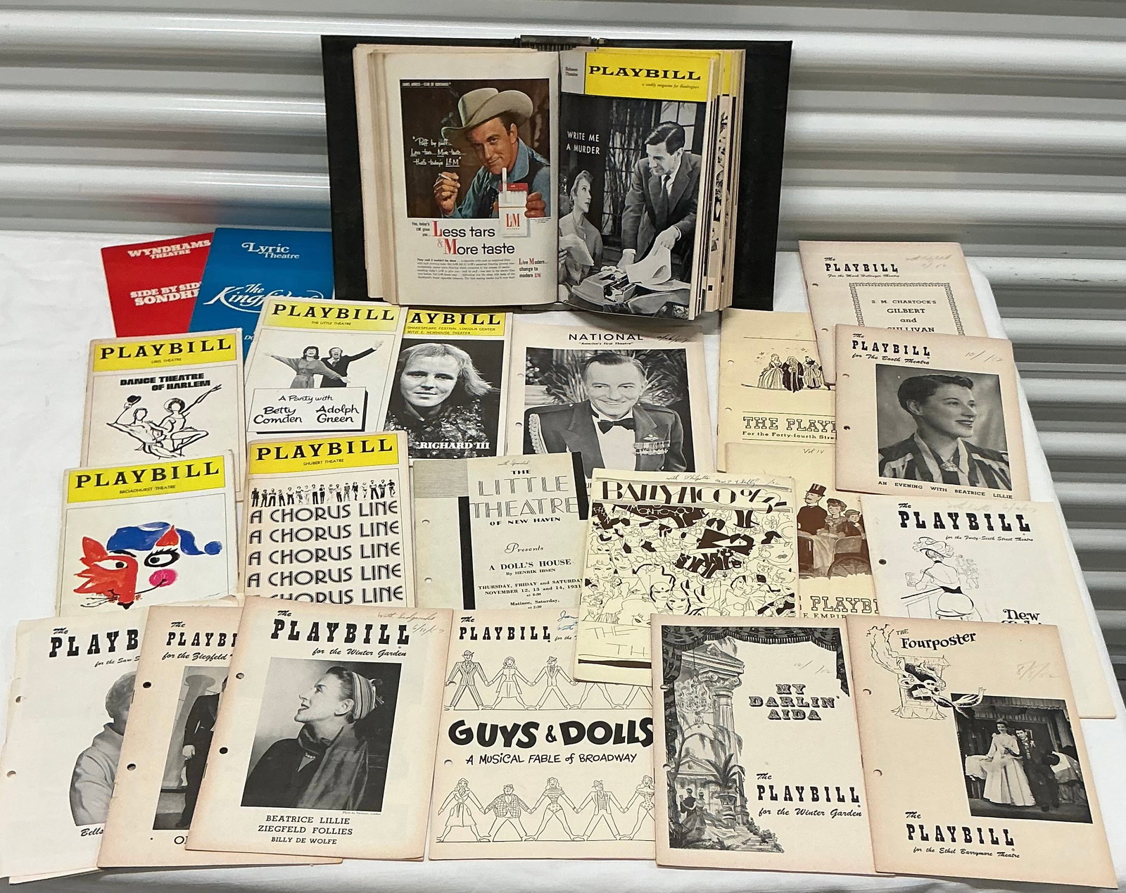 Large Collection Of Vintage Playbills & Playbill Magazines: Most 1950s/60s
