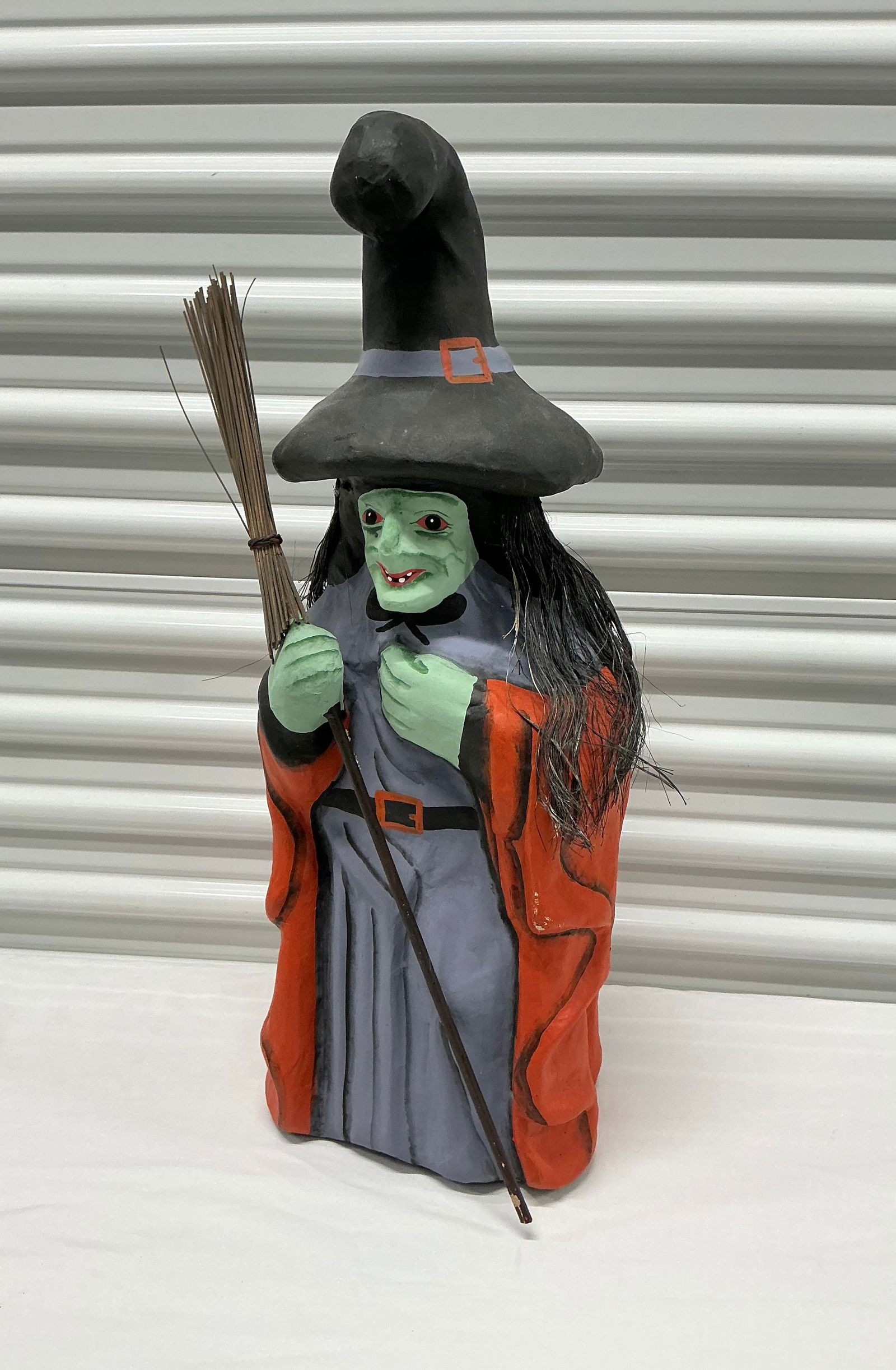 Vintage Two Foot Tall Paper Mache Witch (1 of 7)