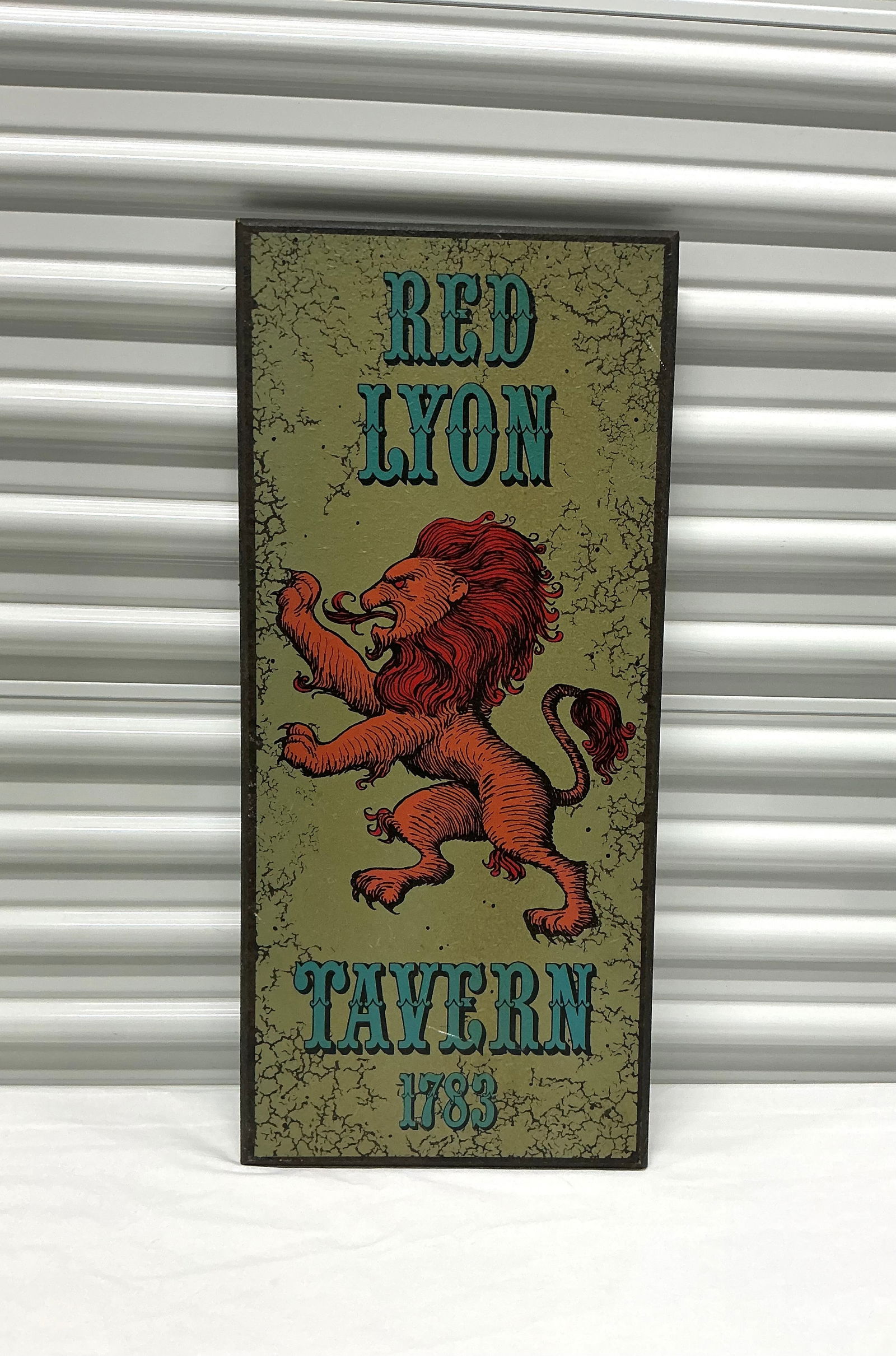 1970s Red Lyon Tavern Sign (1 of 4)