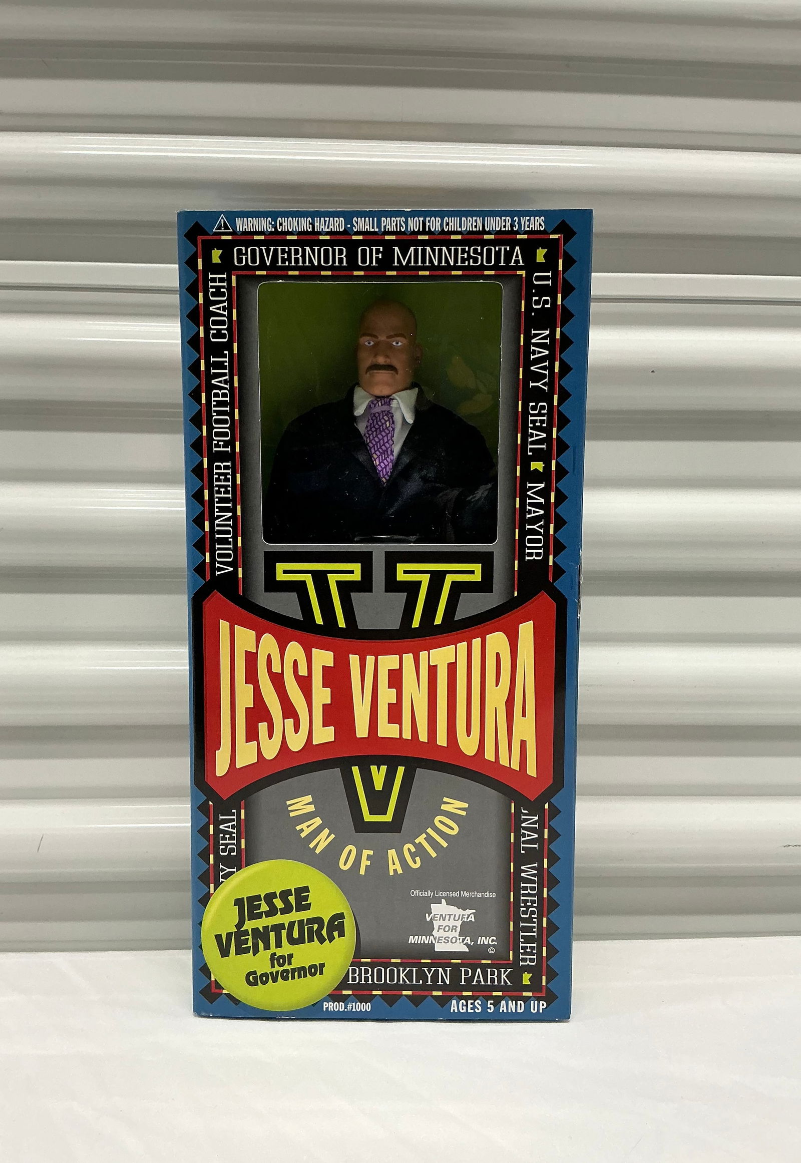 1999 Jesse Ventura Action Figure: 11 inch action figure