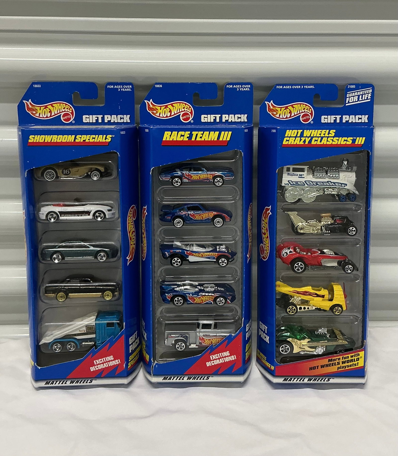 1990s Hot Wheels Gift Packs: 1997, 1998