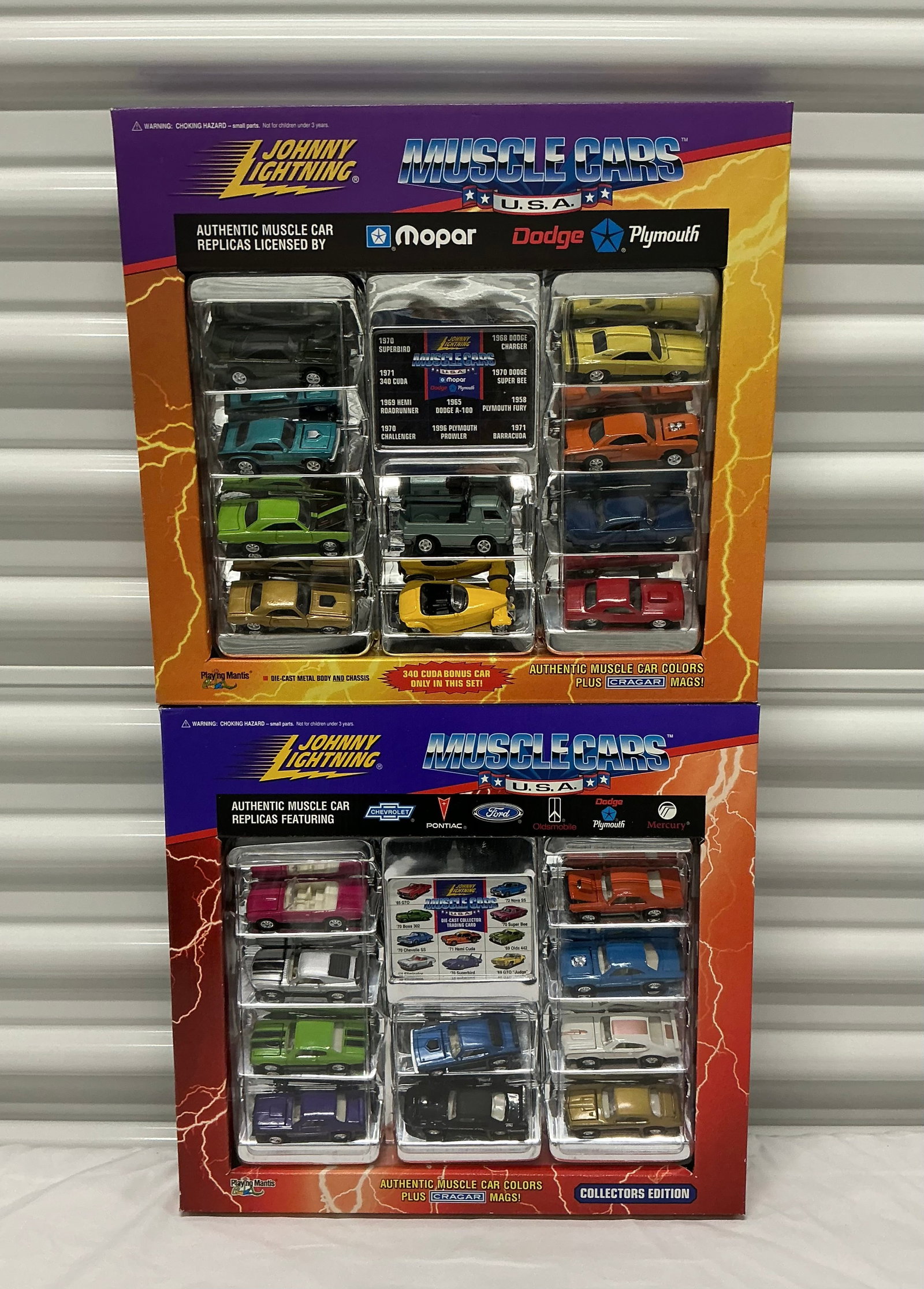 1990s Johnny Lightning Muscle Cars Collectors Edition Die Cast Sets: 1995, 1997