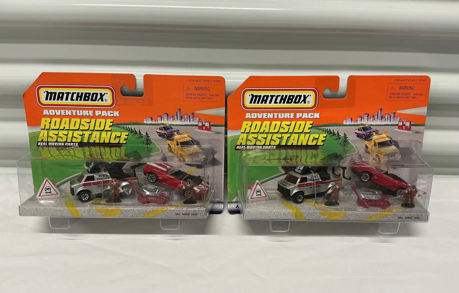 1997 Matchbox Roadside Assistance Adventure Packs: On the card