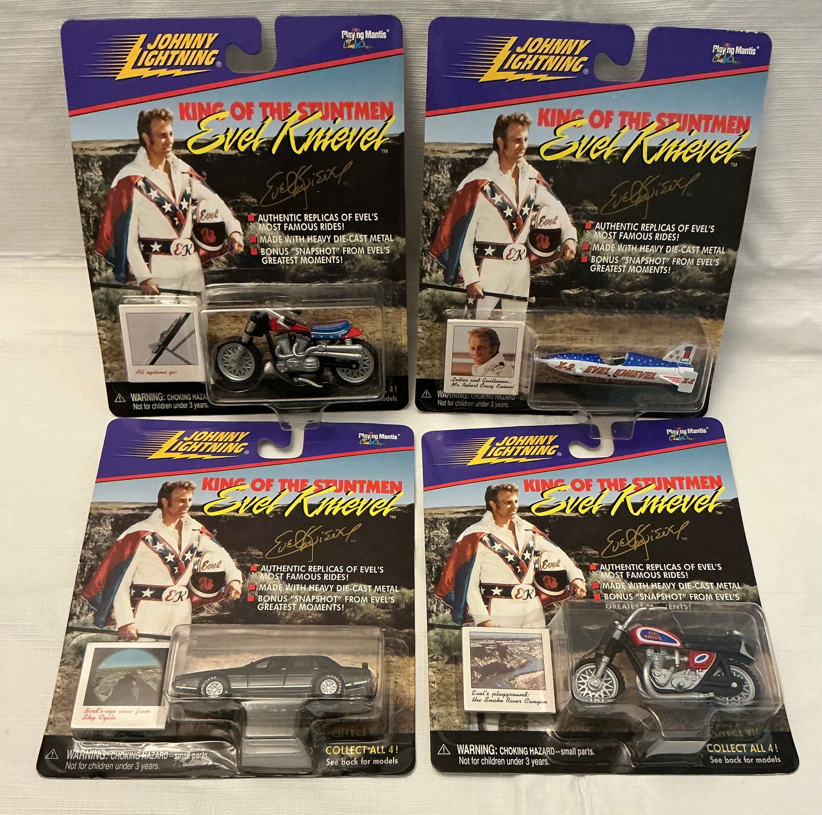 Complete Set Evil Knievel Johnny Lightning Die Cast Replicas (1 of 5)