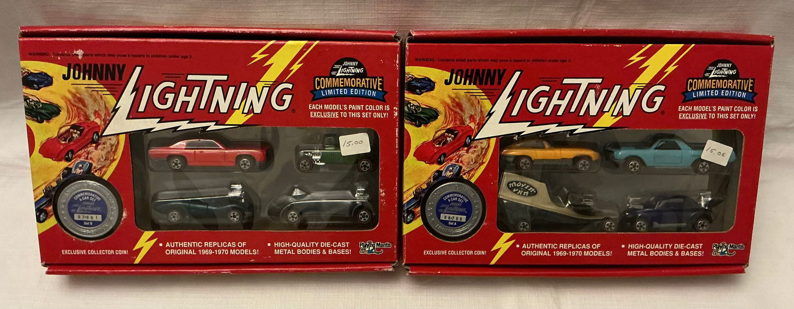 Johnny Lightning Commemorative Limited Edition Die Cast Sets A & B (1 of 4)