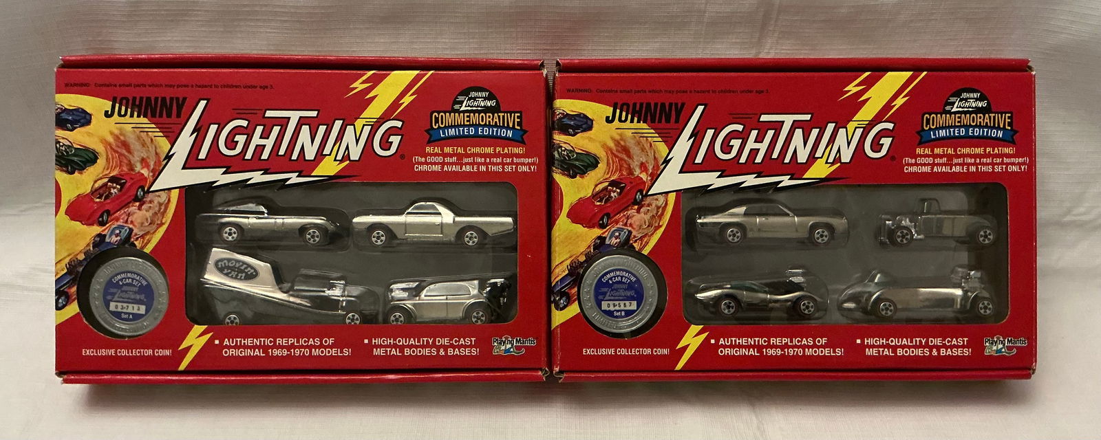 Johnny Lightning Commemorative Limited Edition Die Cast Sets A & B (1 of 6)