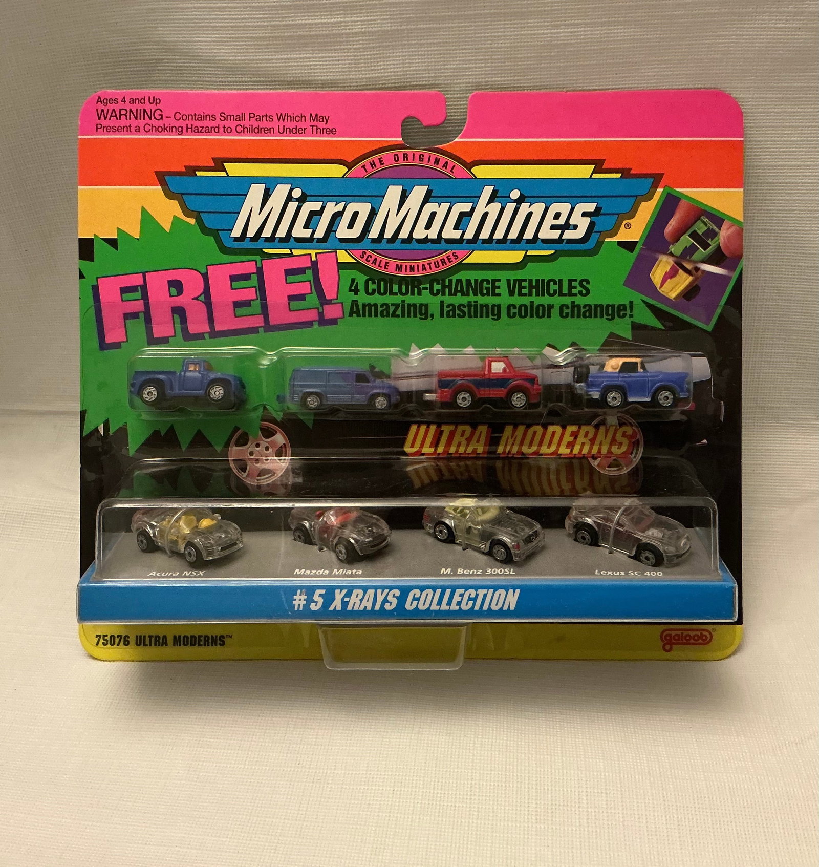 1993 Galoob Micro Machines X-Rays Collection: Bonus Color Change Vehicles