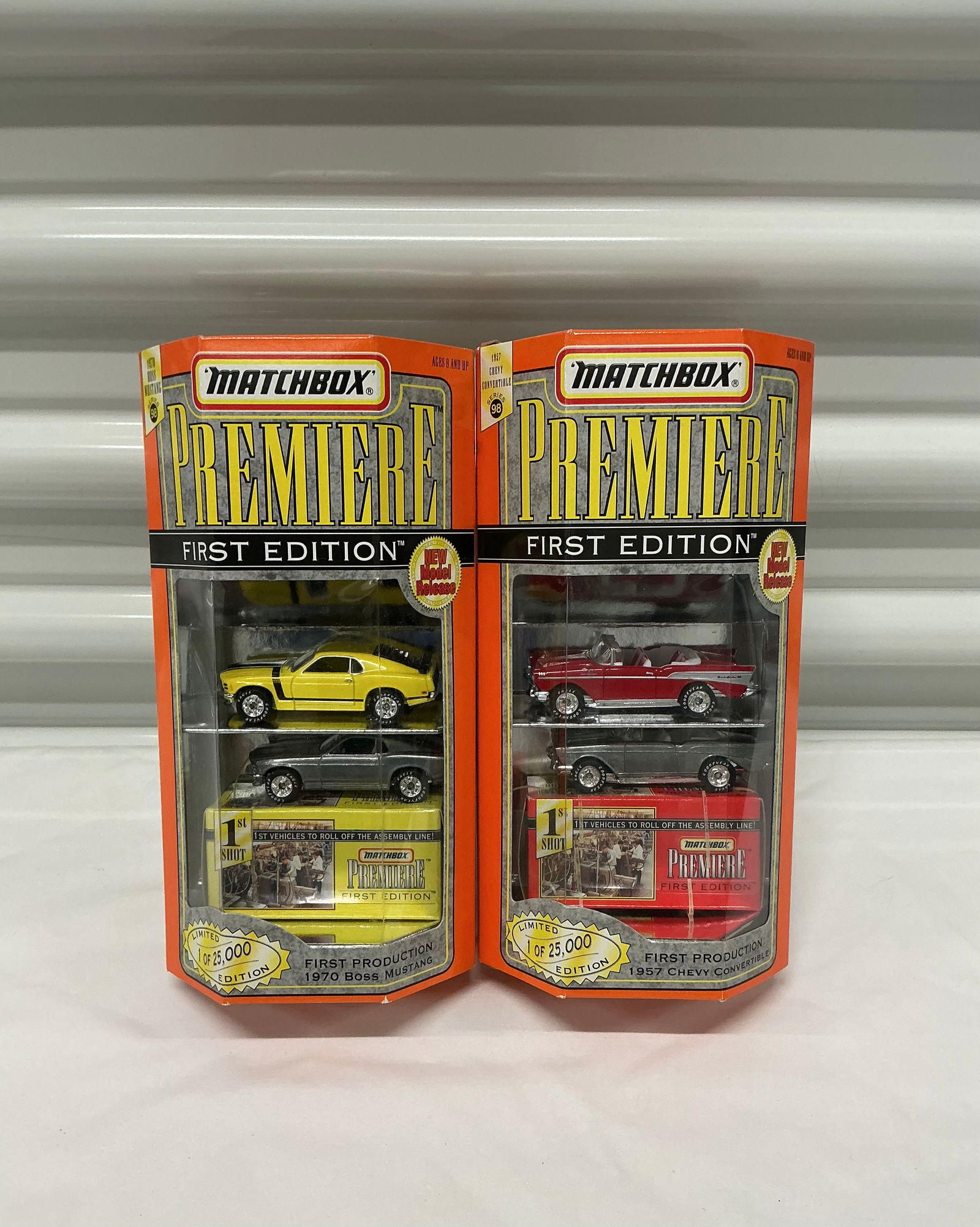 1997 Matchbox Premiere First Edition 1970 Boss Mustang & 1957 Chevy: Limited Edition