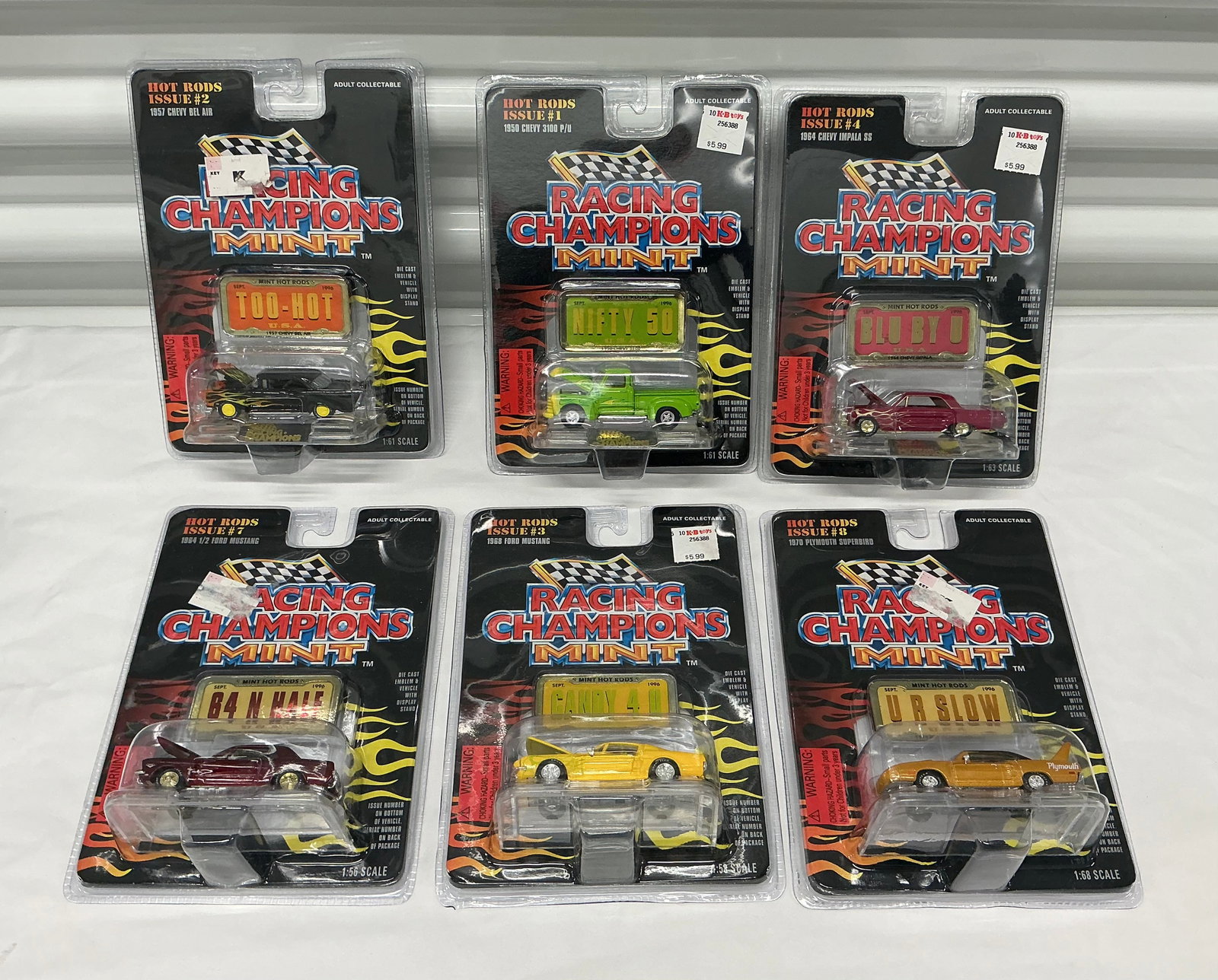 Racing Champions Mint Hot Rods Die Cast Collectibles: On the card