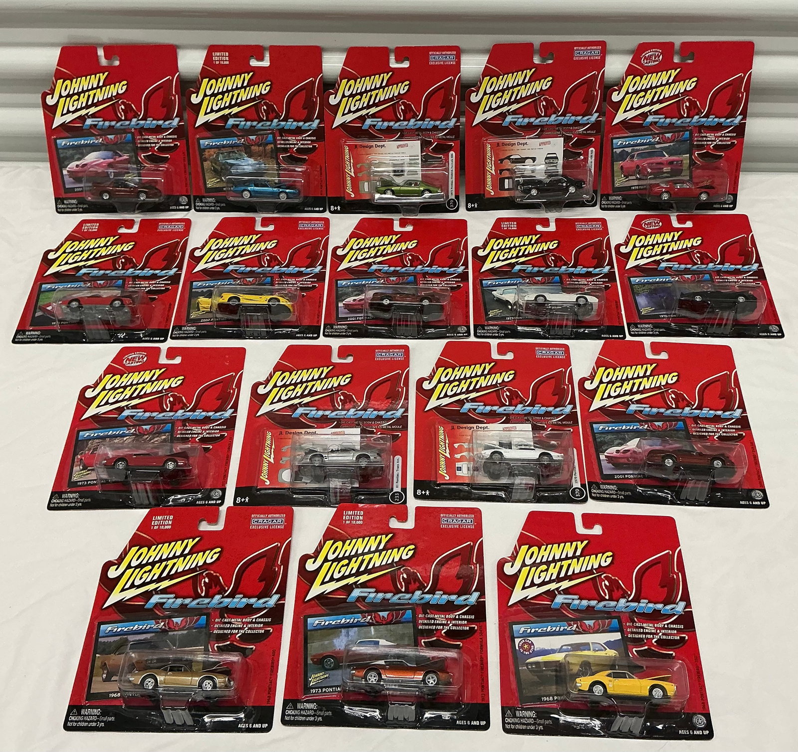 Johnny Lightning Firebird Die Cast incl Limited Editions: Early 2000s