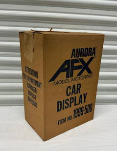 1975 Aurora AFX Toy Store Car Display Case With Original Box: Never