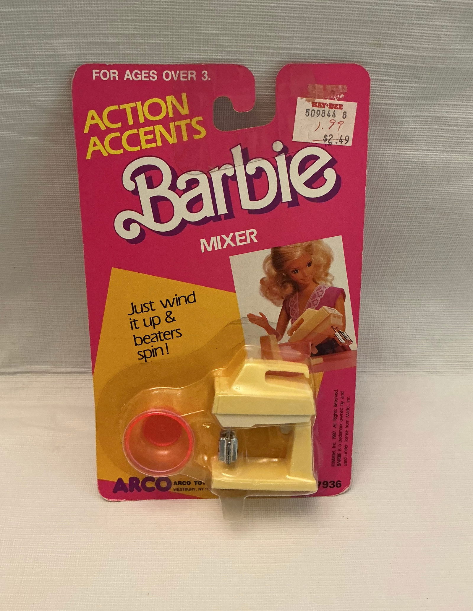 1987 Barbie Action Accents Mixer By Arco: 1987