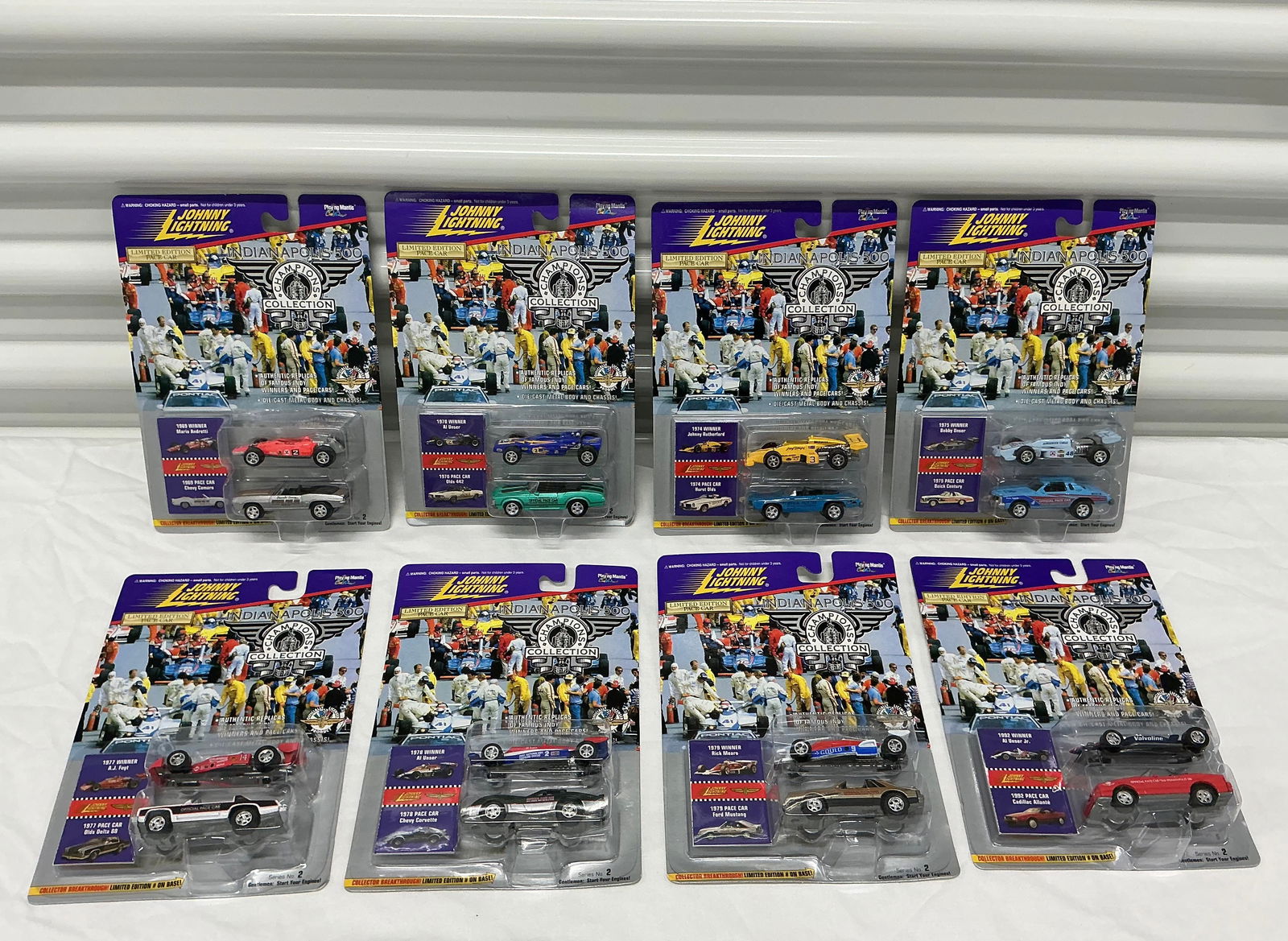 Complete Set 1996 Johnny Lightning Indy 500 Champions Collection Die Cast (1 of 5)