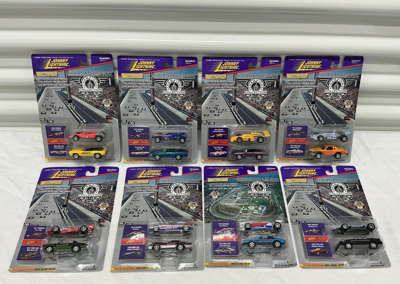 Complete Set 1996 Johnny Lightning Indy 500 Champions Collection Die Cast (1 of 5)