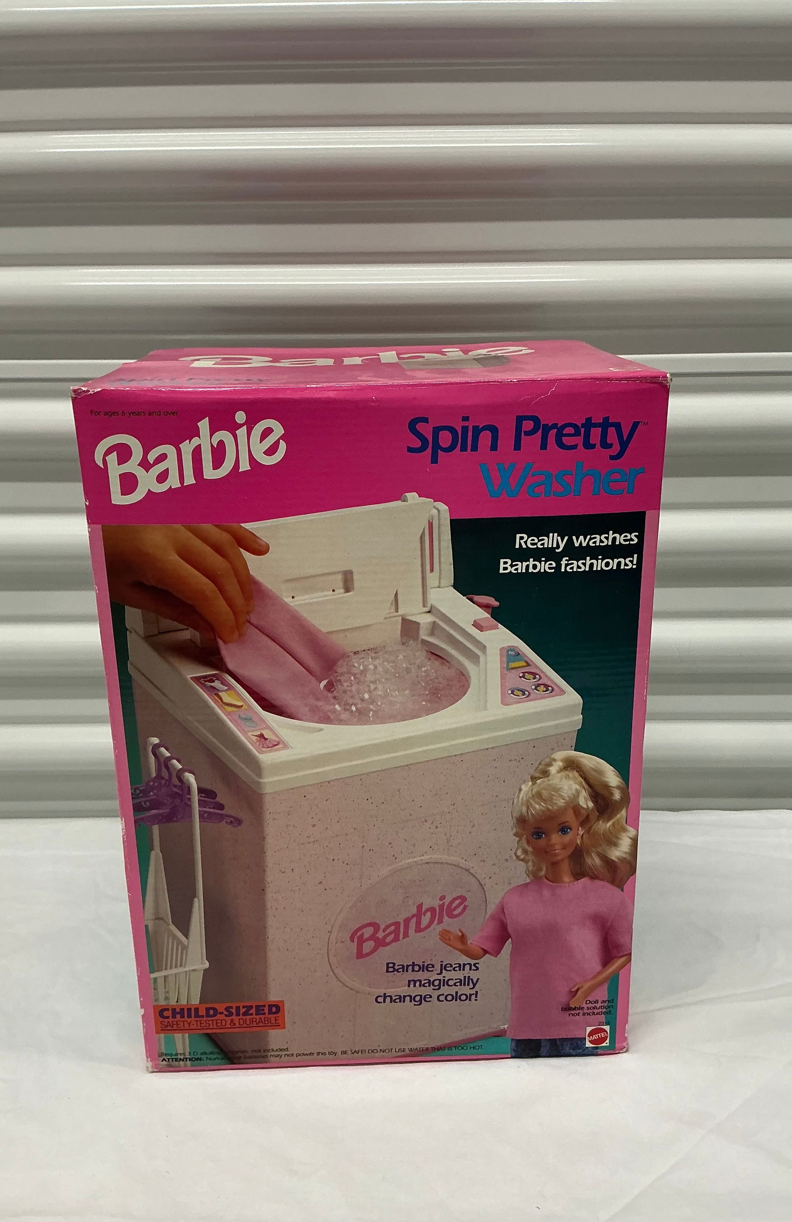 SEALED 1992 Barbie Spin Pretty Washer: Appears Factory Sealed