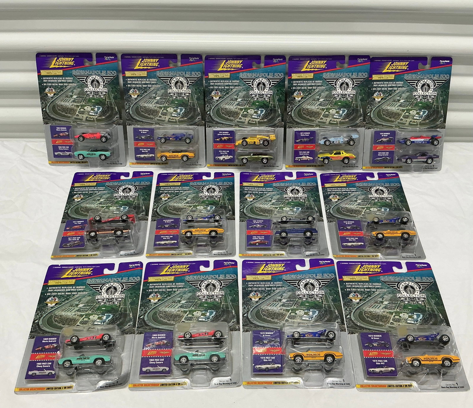 1996 Johnny Lightning Indy 500 Champions Collection Die Cast Series 1: Series 1