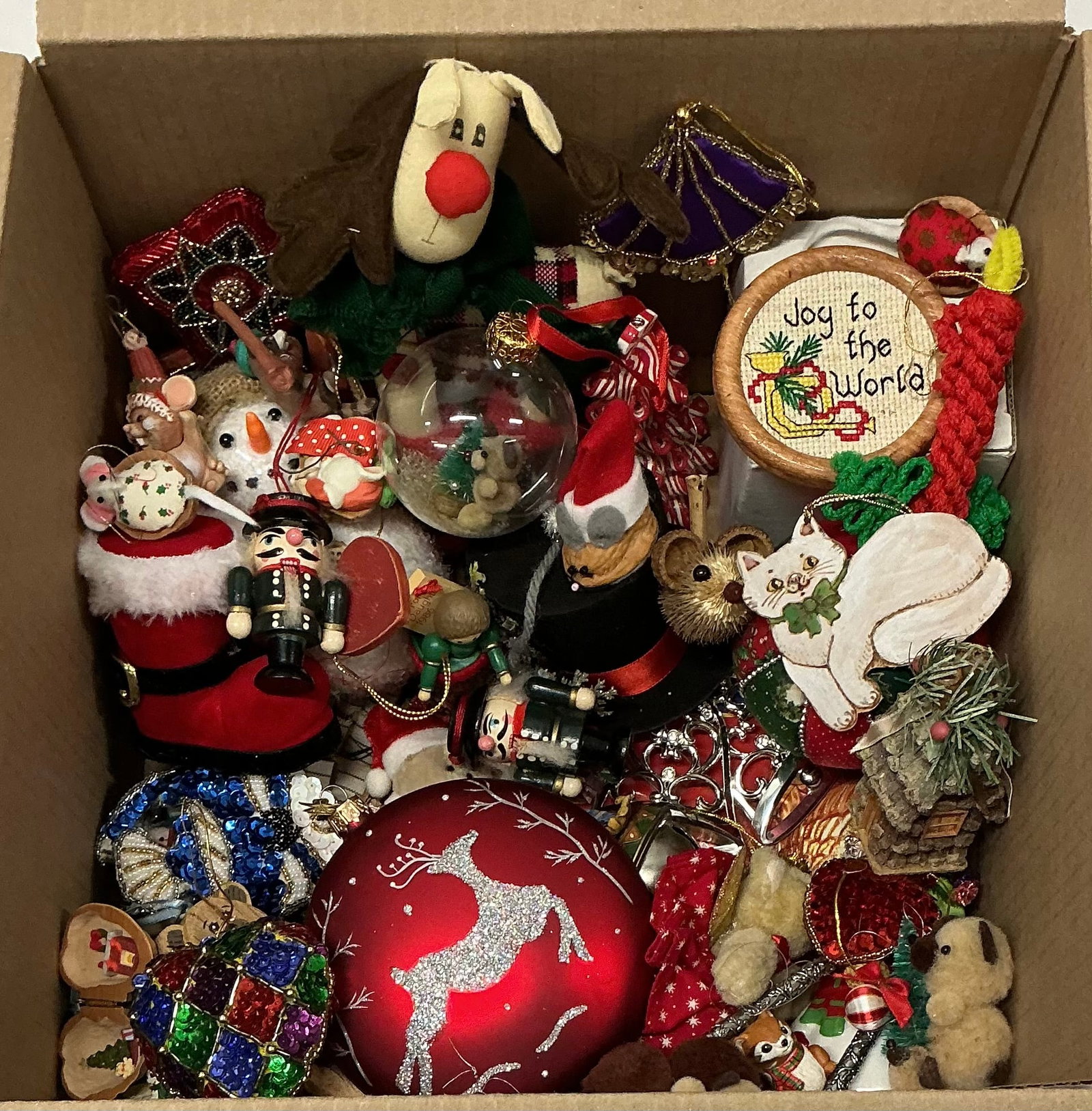 Box Of Christmas Ornaments: Christmas