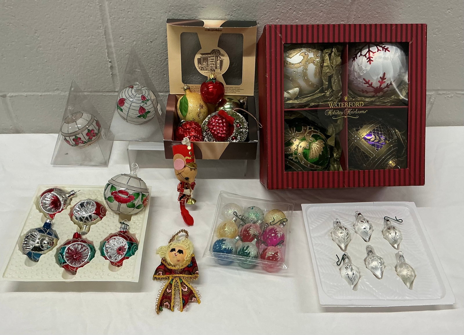 Vintage Christmas Ornaments: Largest Box 9.75”