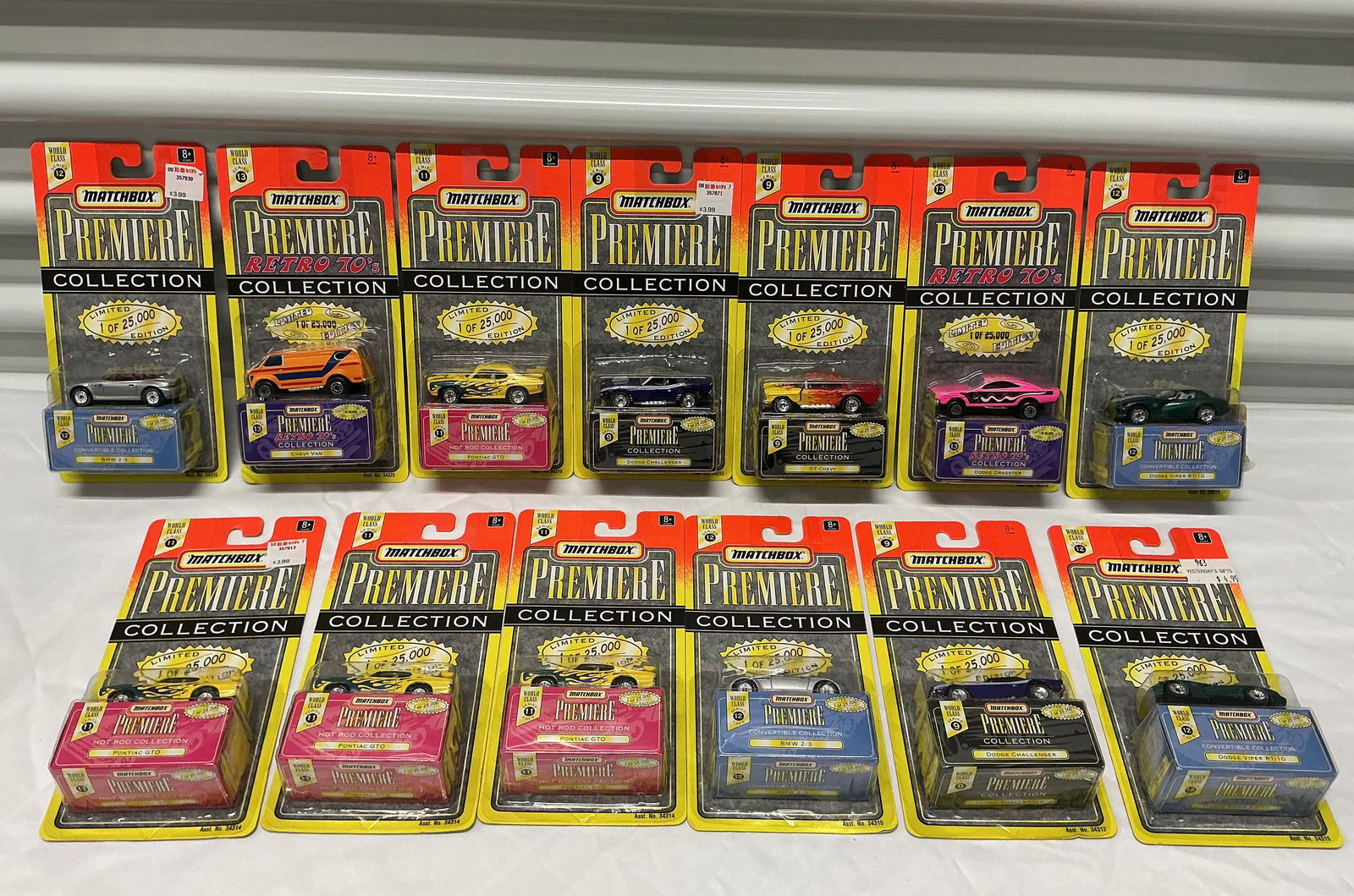 1990s Matchbox Premiere Collection World Class Series: Series 9, 11, 12, 13