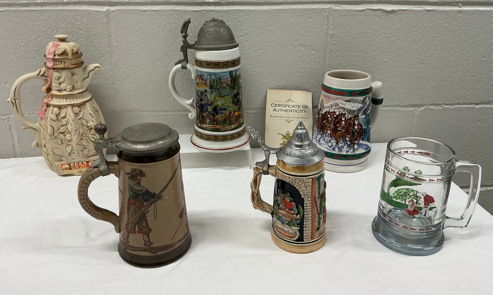 Assorted German Steins & Decanter (1 of 7)