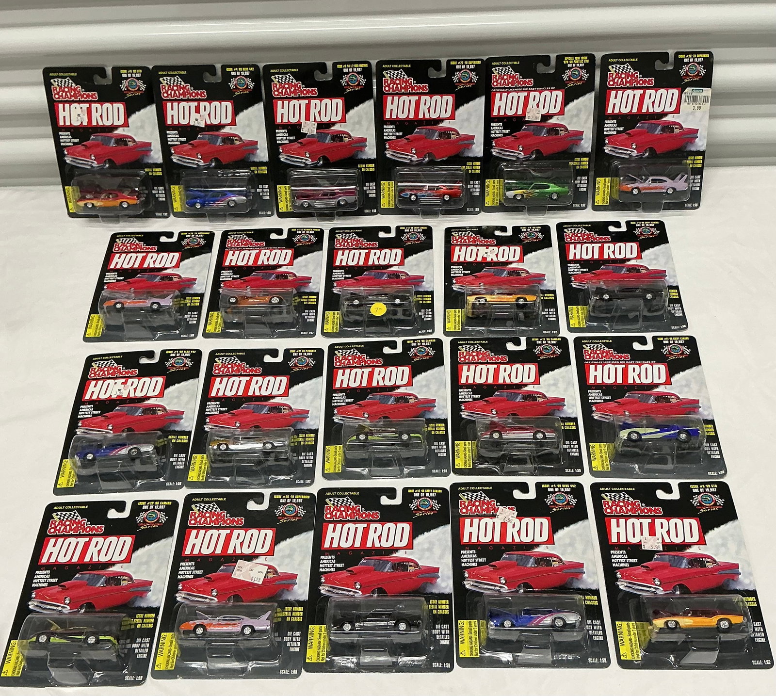1990s Racing Champions Limited Edition Hot Rod Collection Die Cast: 1990s