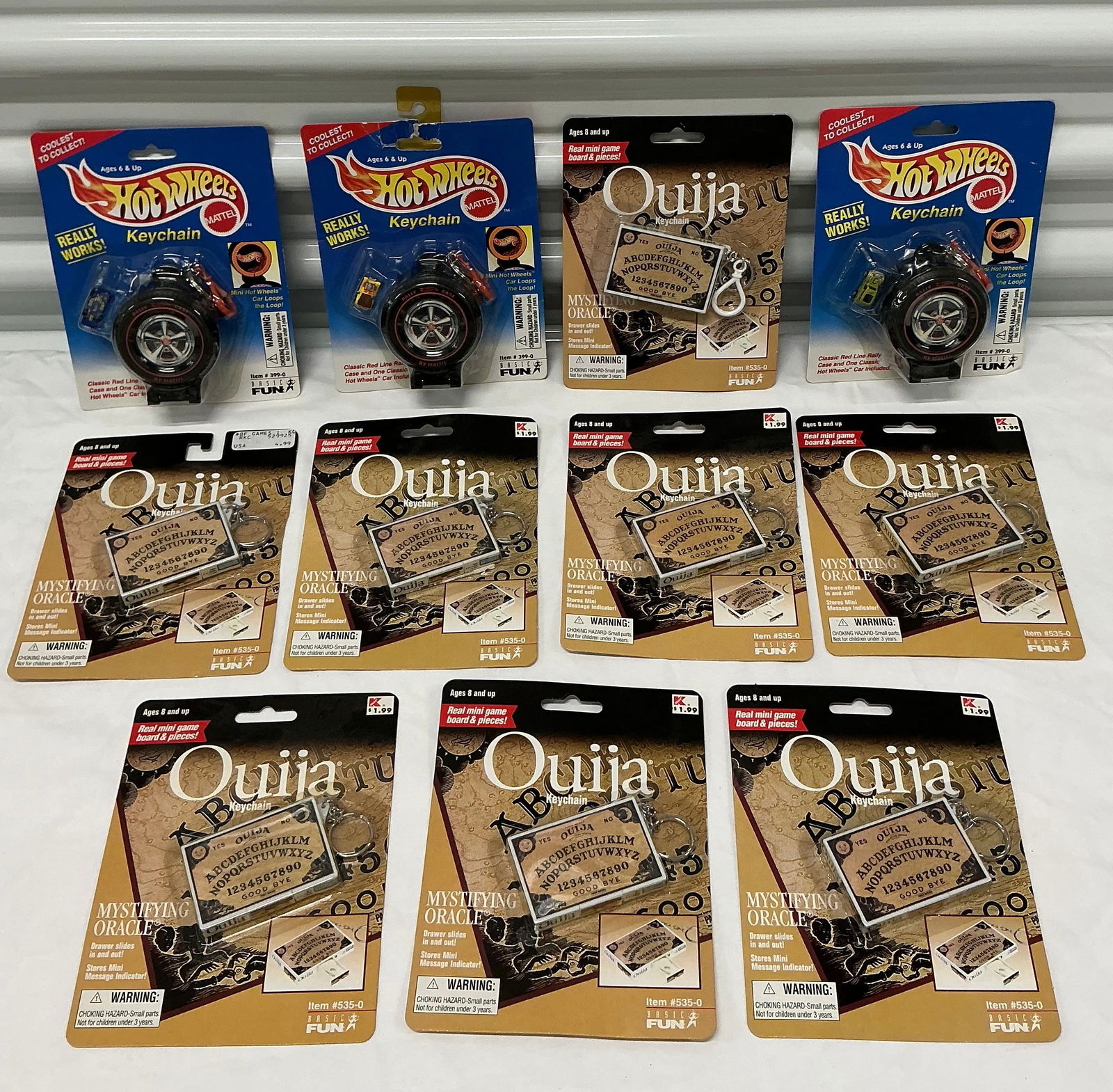 1990s Hot Wheels & Ouija Board Novelty Key Chains (1 of 4)