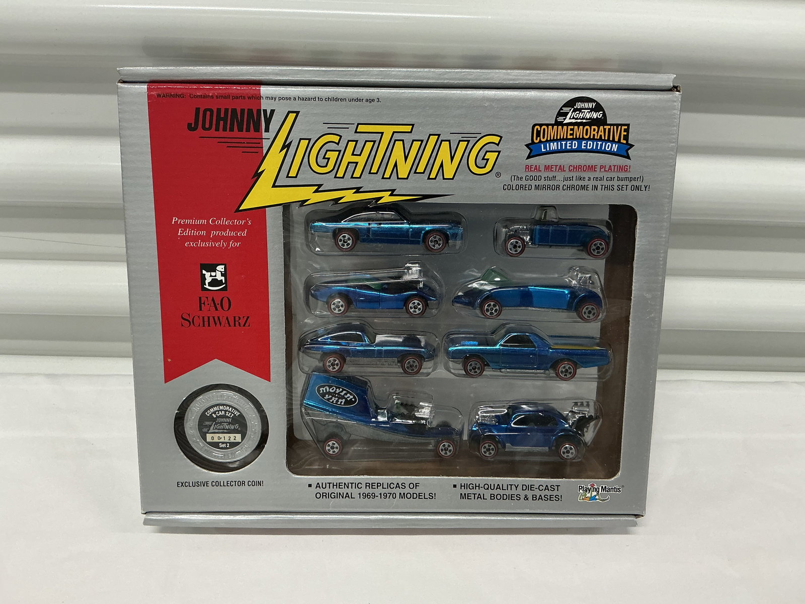 1994 FAO Schwarz Johnny Lightning Commemorative Limited Edition Die Cast 8 Car Set (1 of 4)