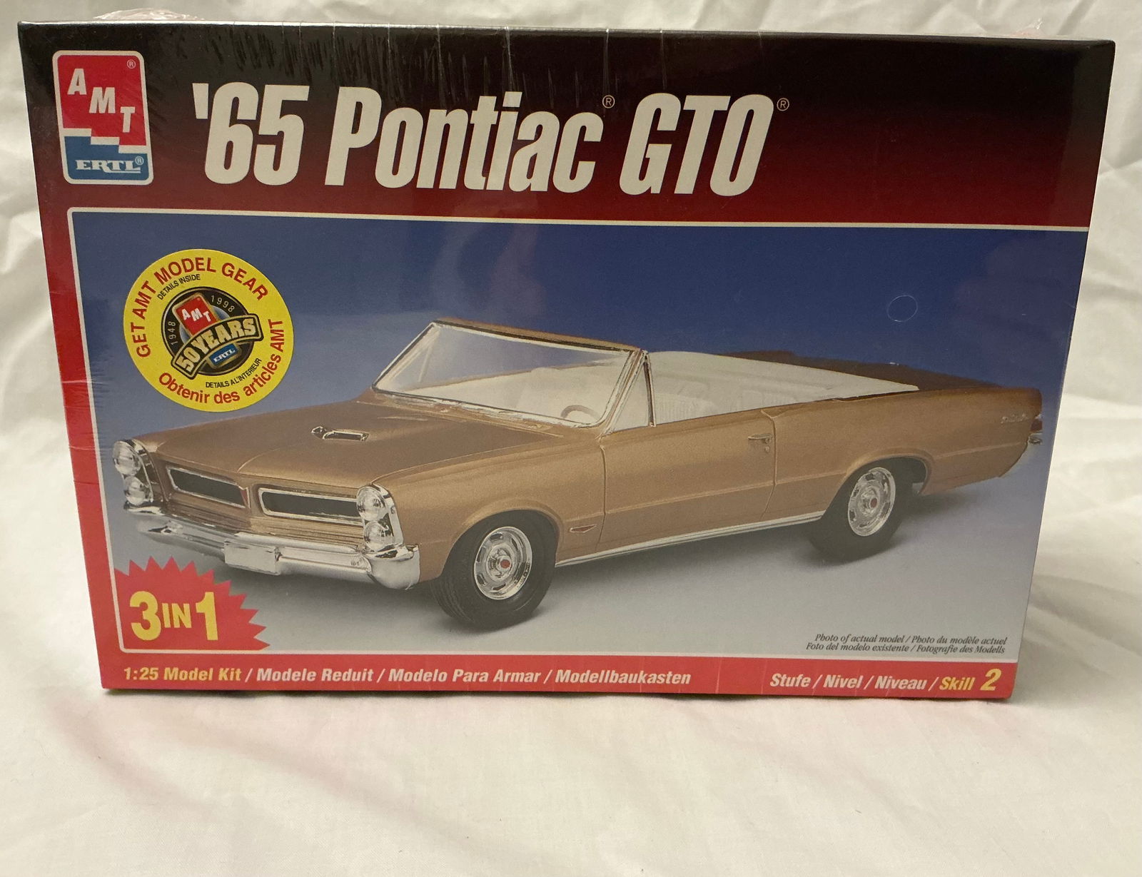 SEALED AMT Ertl 65 Pontiac GTO Model Kit (1 of 4)
