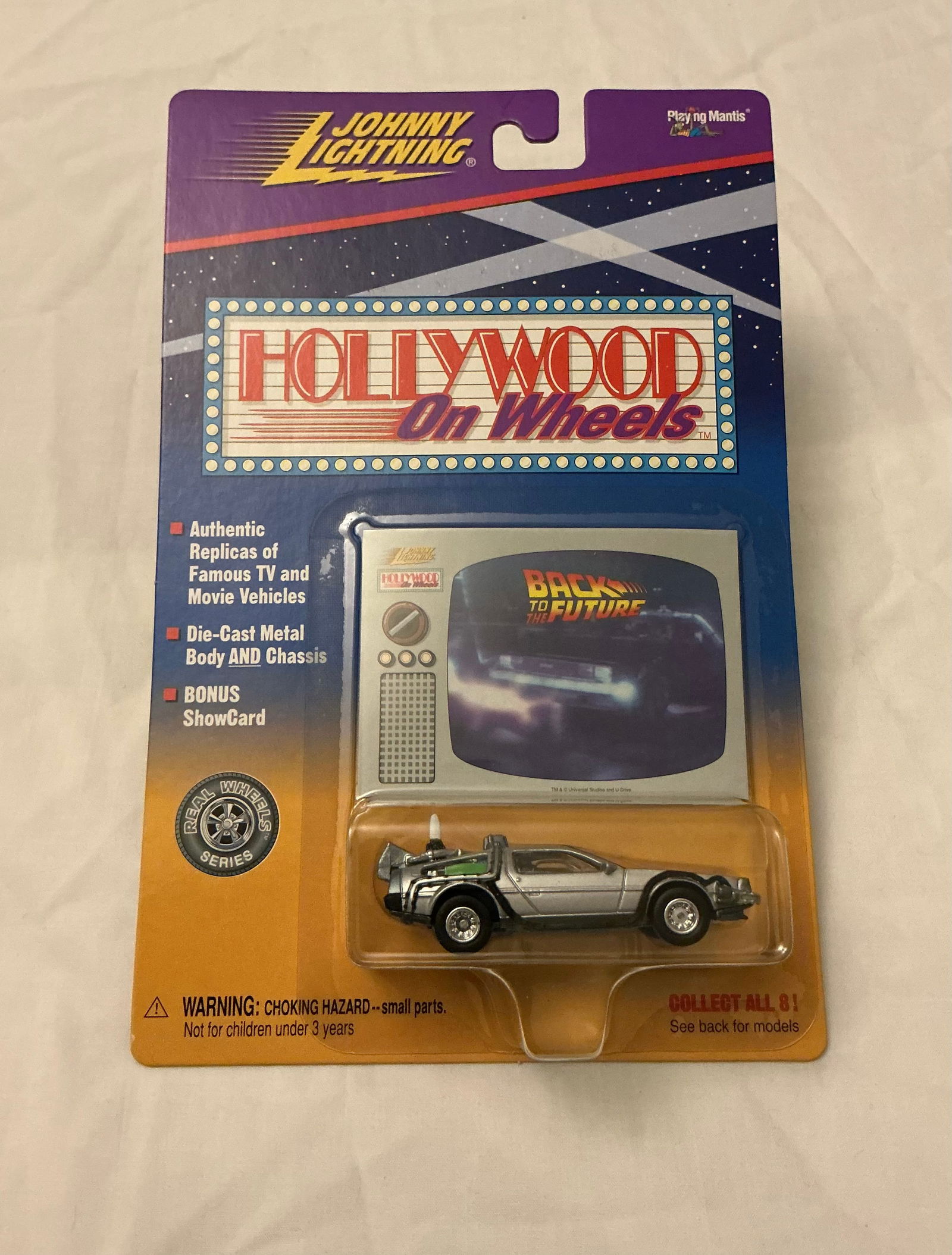 Johnny Lightning Back To The Future DeLorean Hollywood On Wheels Die Cast (1 of 4)