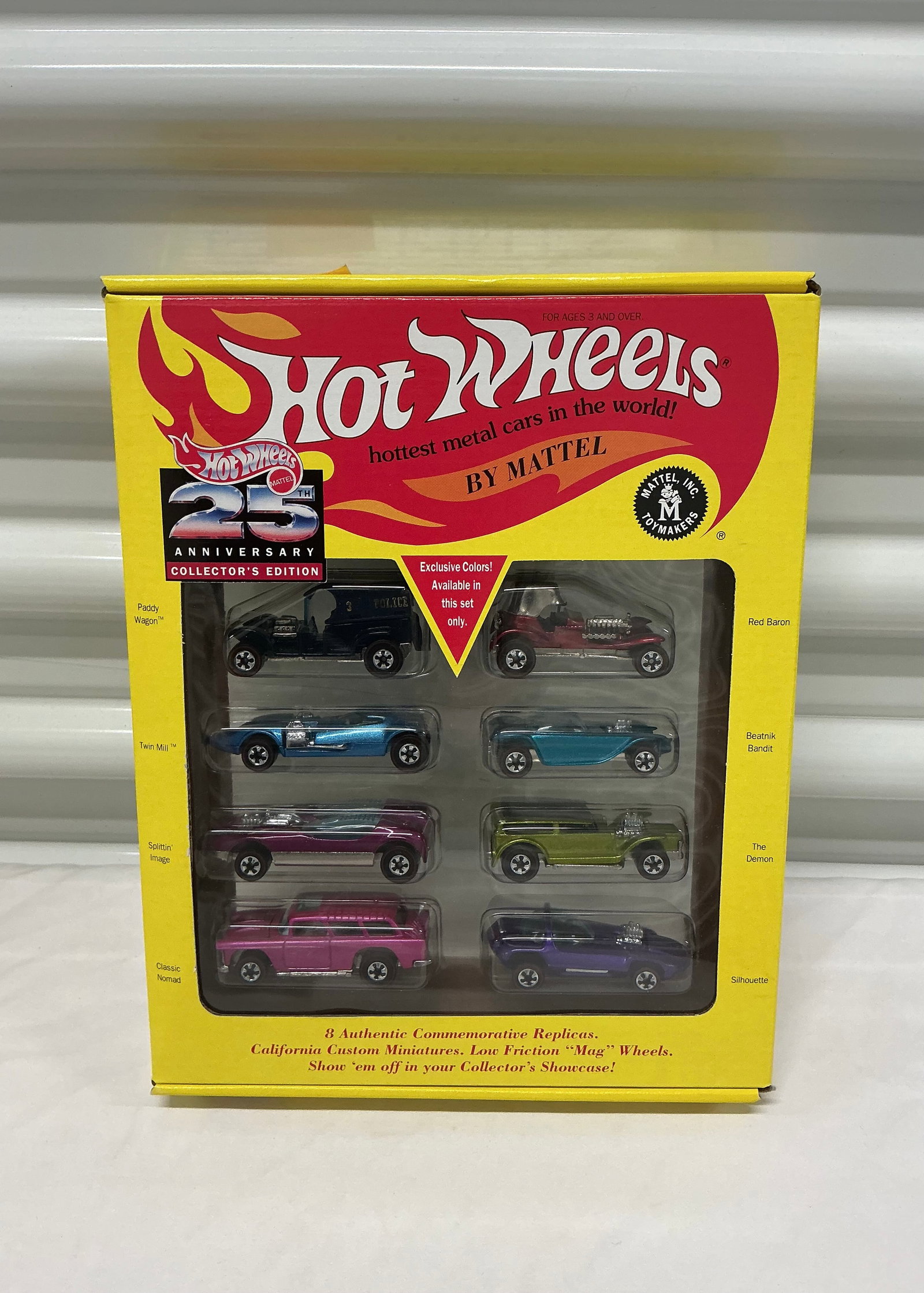 1993 Hot Wheels 25th Anniversary Collectors Edition 8 Car Set (1 of 5)