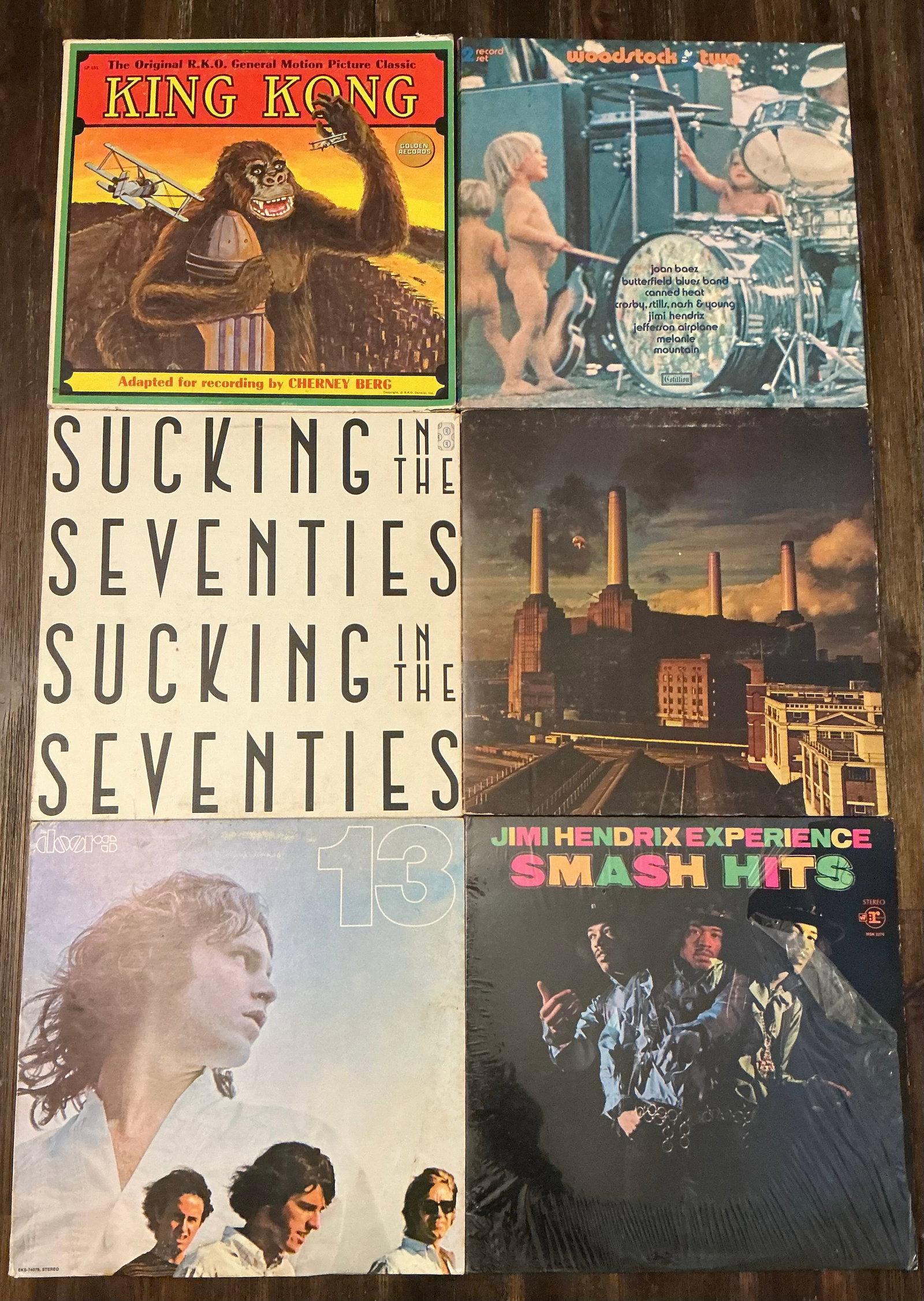 Vintage Vinyl Rock Records Pink Floyd Hendrix Doors Stones (1 of 5)
