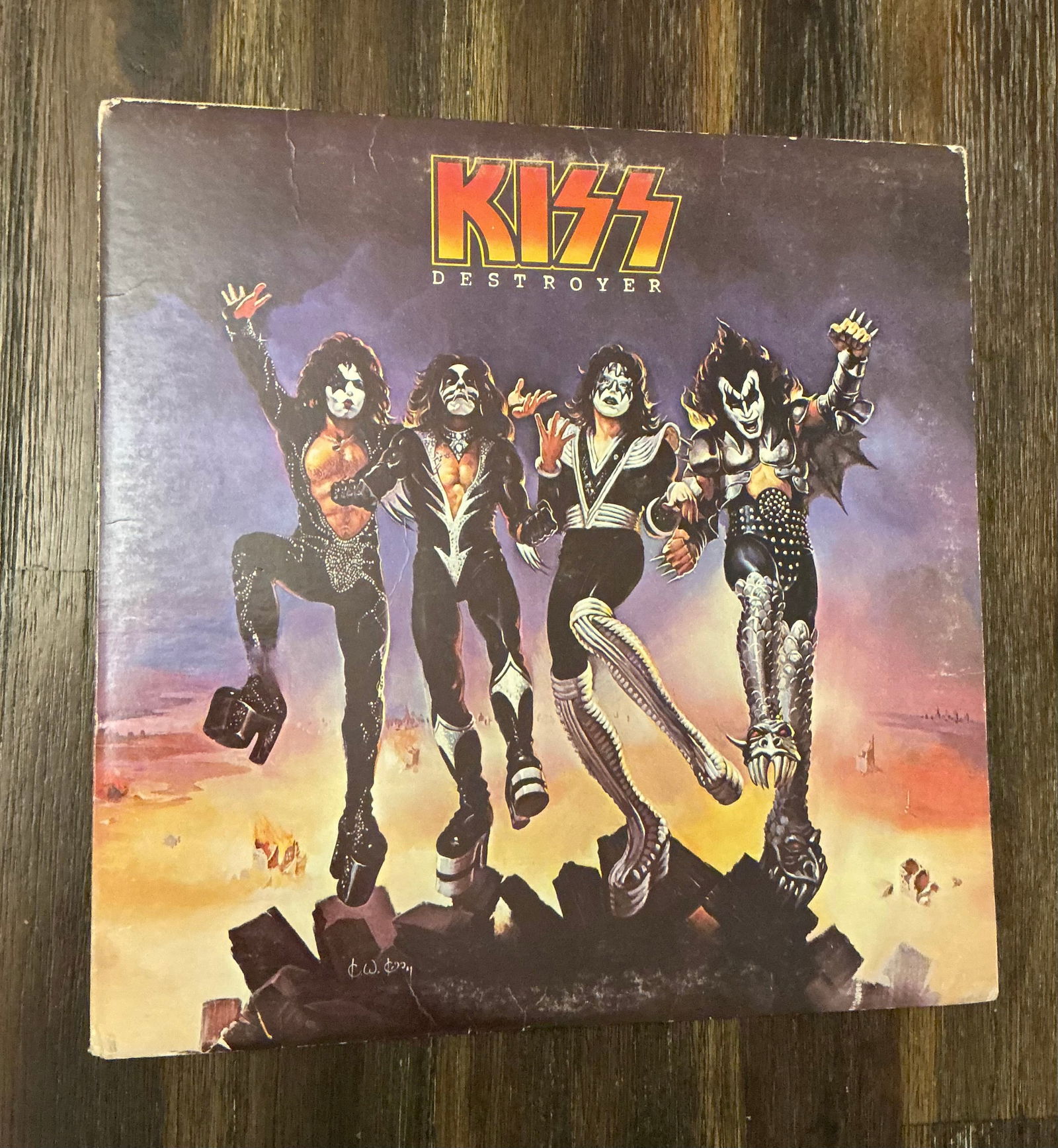 1976 KISS Destroyer Vinyl Record (1 of 4)