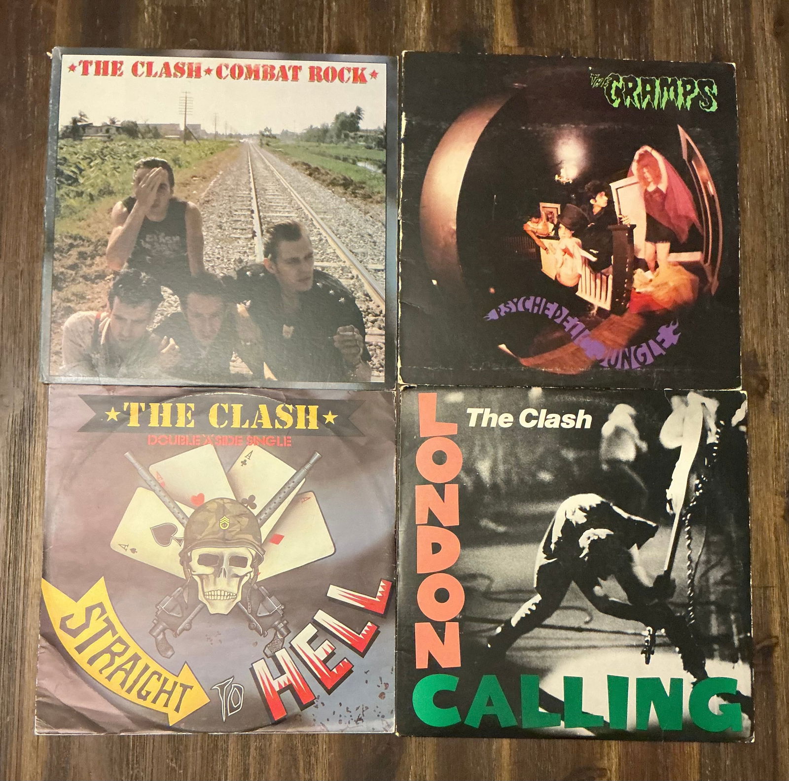 Vintage Punk Vinyl Records The Clash The Cramps (1 of 5)