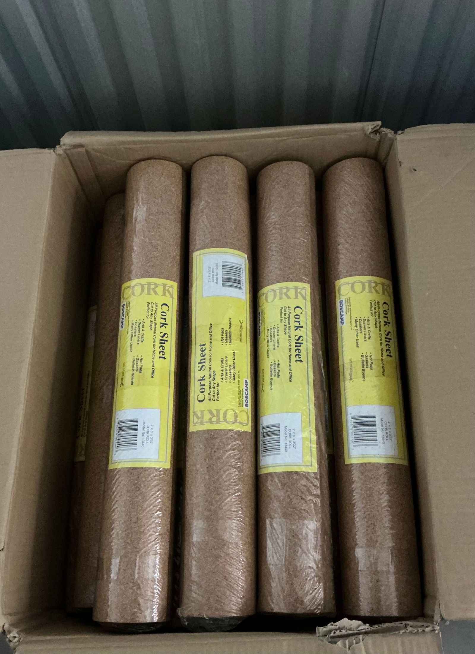 18 New Rolls Of 2x8 Cork Sheet (1 of 4)