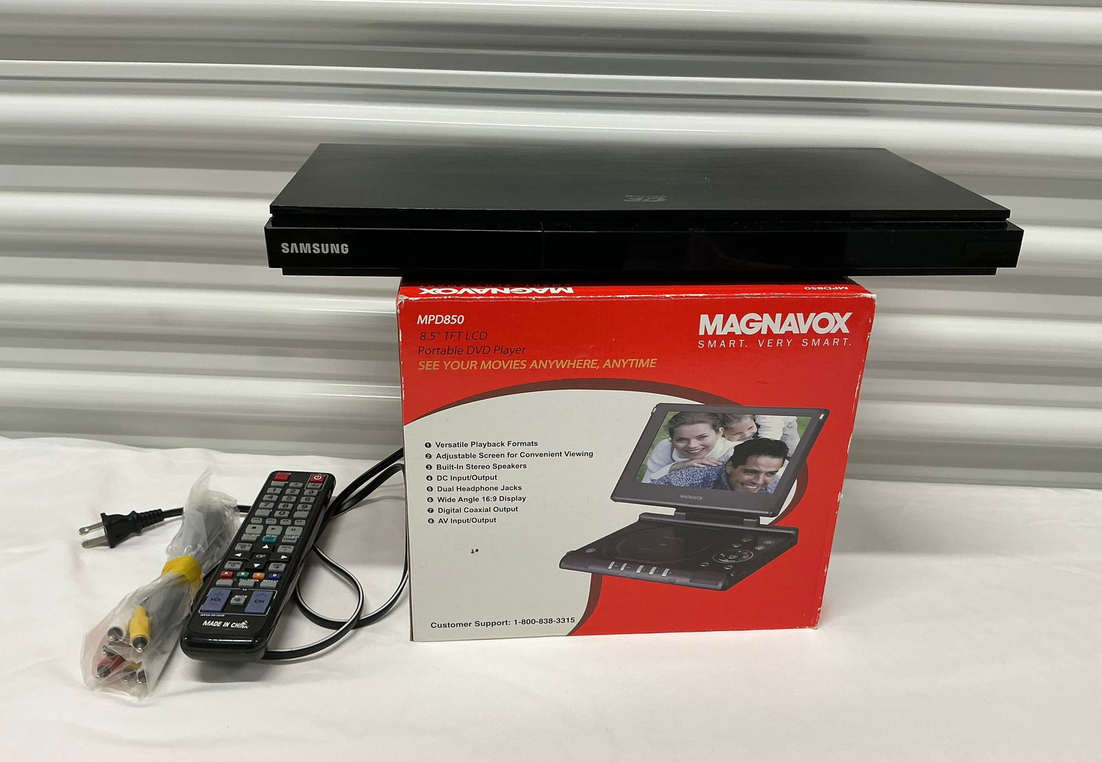 New In Box Portable DVD Player & Samsung Blu Ray (1 of 5)