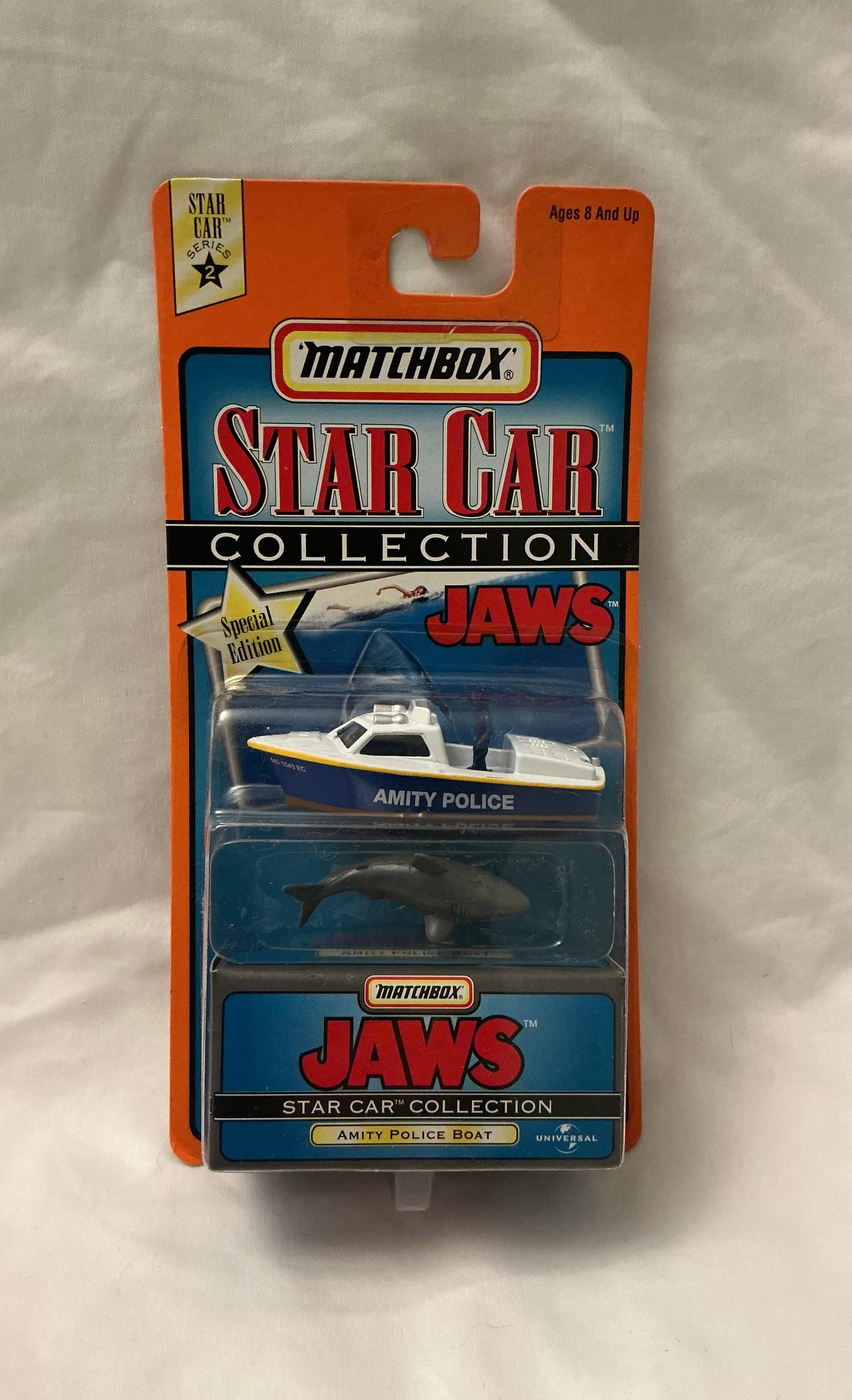 Matchbox Star Car Collection JAWS Special Edition Amity Police Boat (1 of 3)
