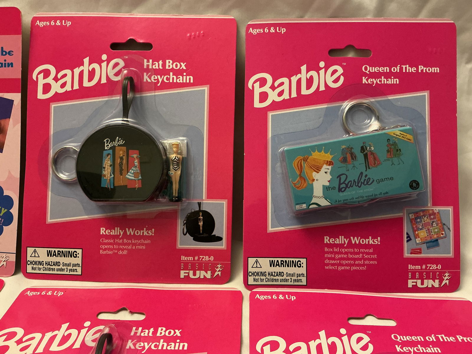 Vintage Basic Fun Barbie Keychains - 3