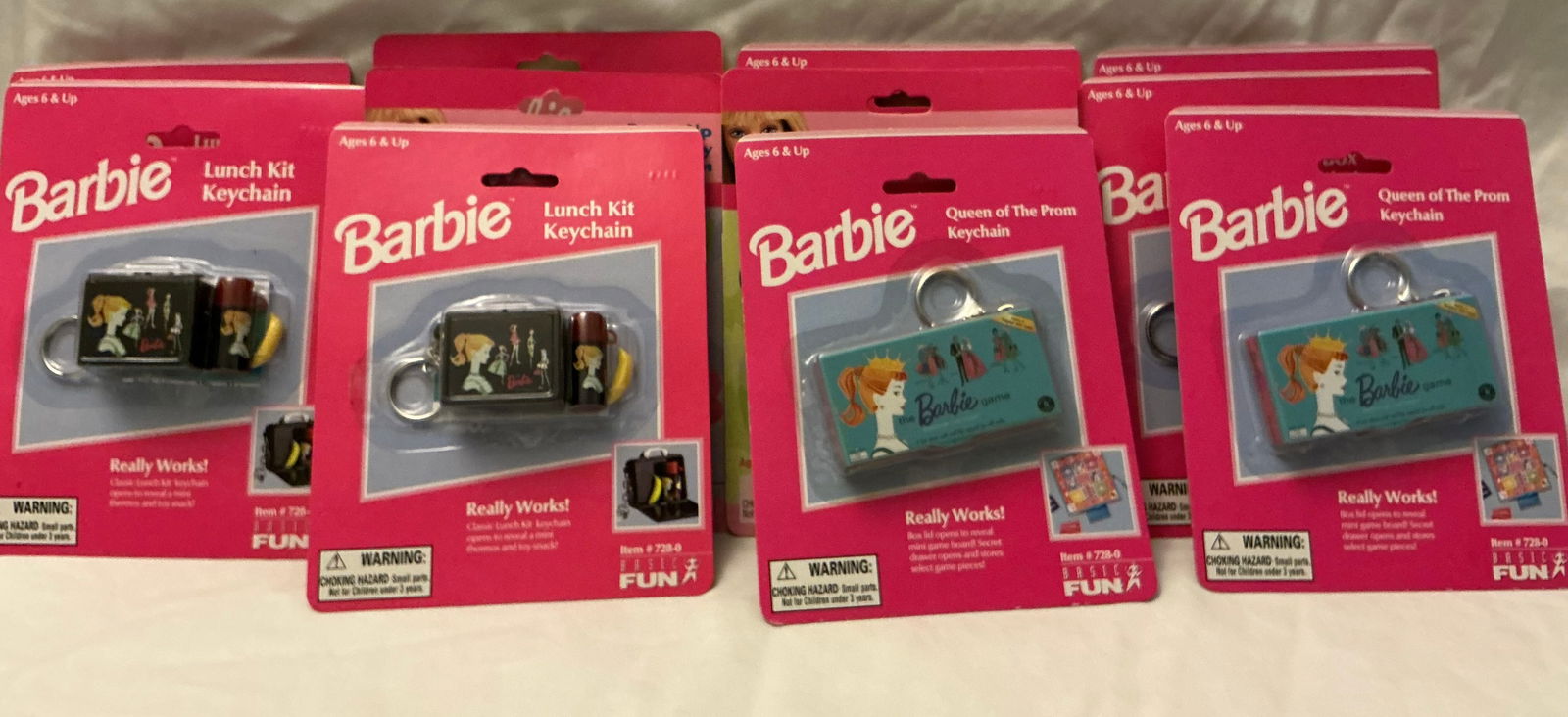 Vintage Basic Fun Barbie Keychains - 6
