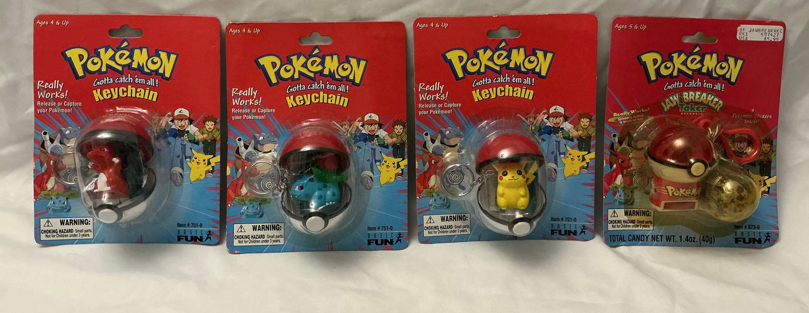 1999 Pokémon Basic Fun Keychains (1 of 6)