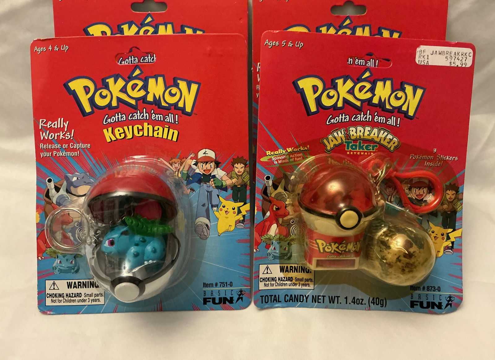 1999 Pokémon Basic Fun Keychains - 4
