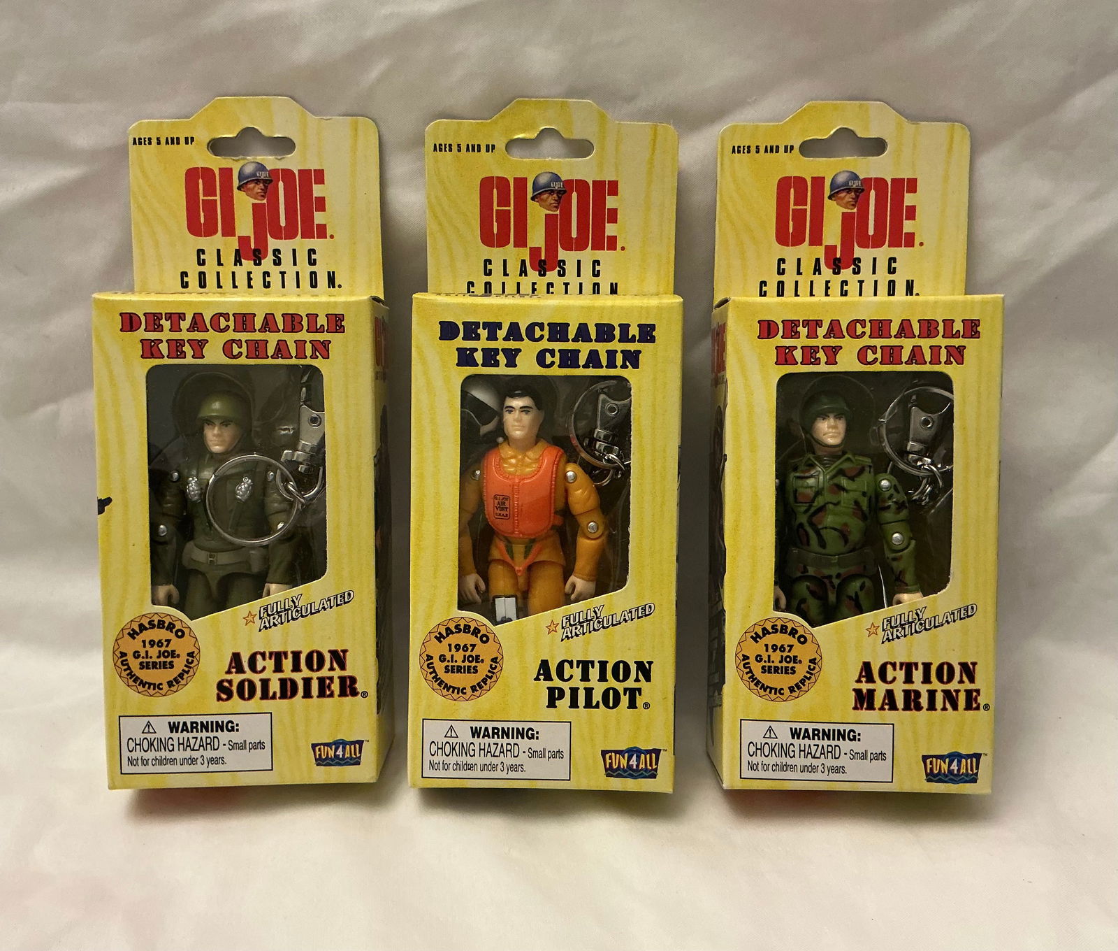 1998 GI Joe Classics Collection Articulated Action Figures With Detachable Keychains (1 of 3)